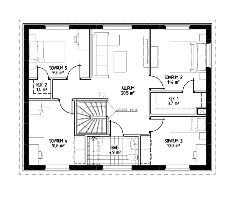 Villa, Vitsippegatan, Hörnebo, Tibro