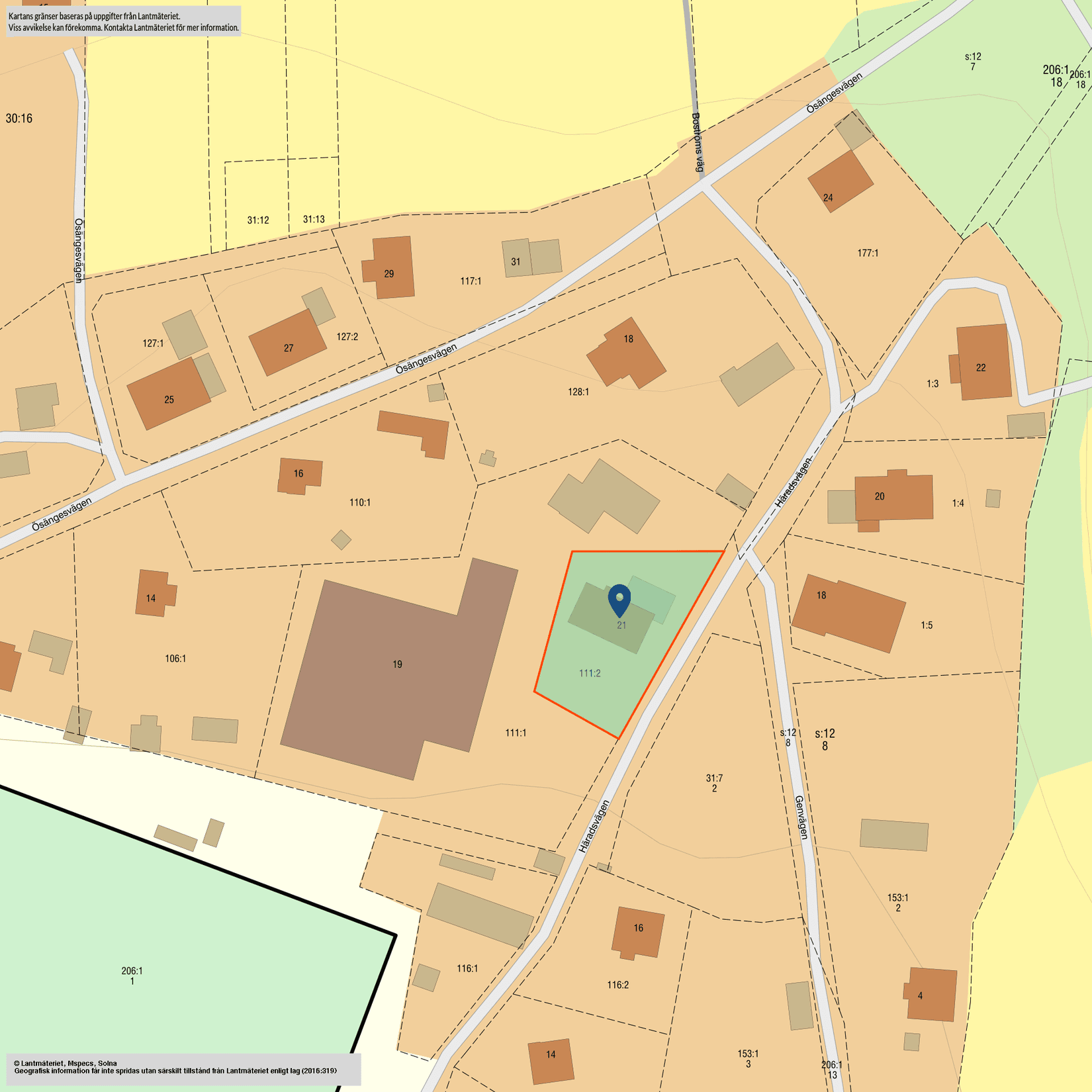 Villa, Häradsvägen 21, Linghed, Falun