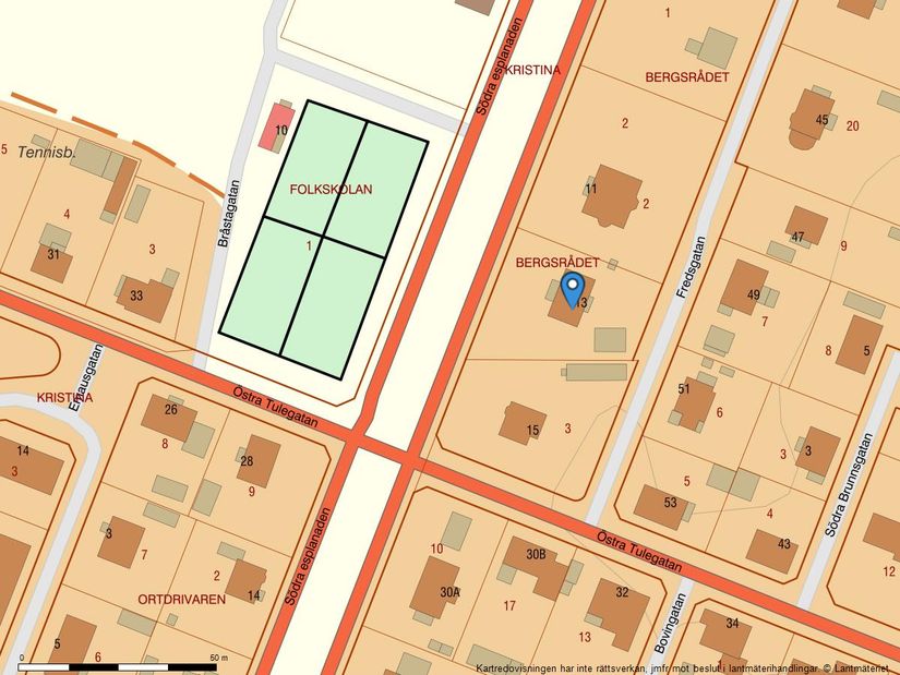 Villa, Södra Esplanaden 13, Sala centrum, Sala