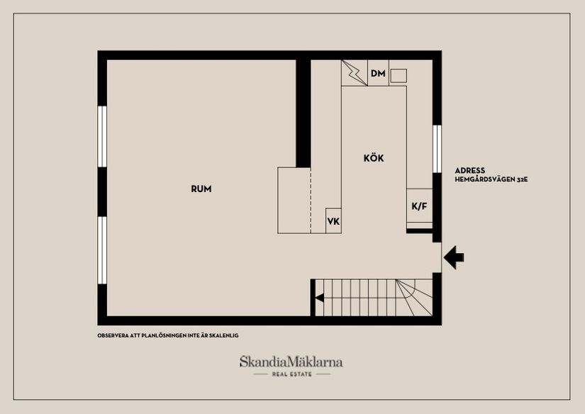 Radhus, Hemgårdsvägen 32E, Högbrunn, Nyköping