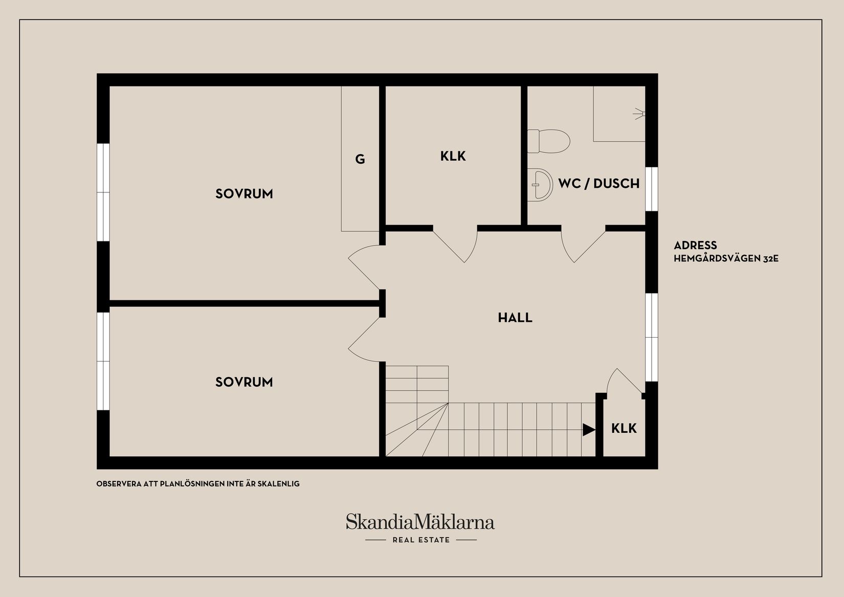 Radhus, Hemgårdsvägen 32E, Högbrunn, Nyköping