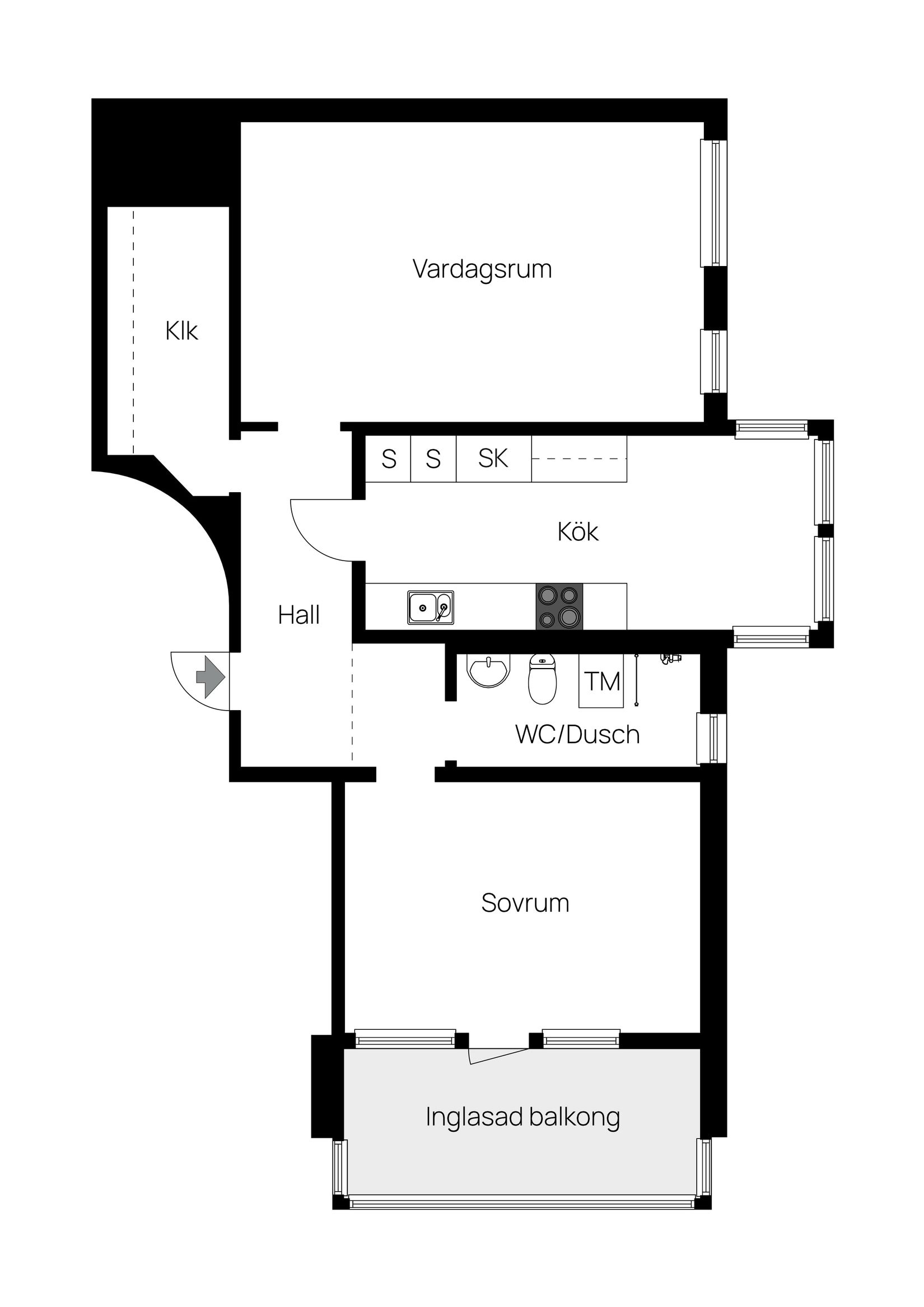 Bostadsrätt, Norra Storgatan 3L, Centralt, Gislaved