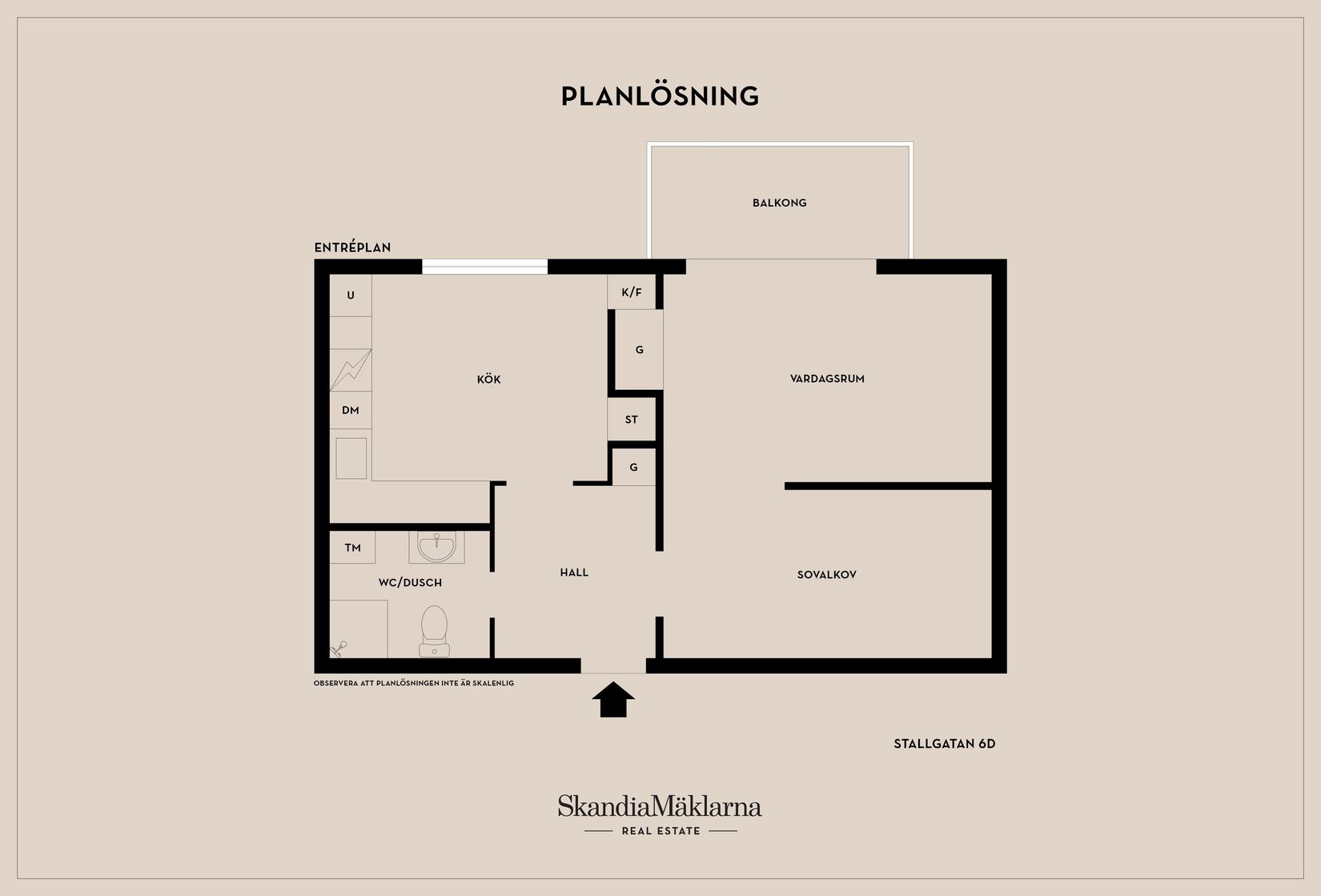Bostadsrätt, Stallgatan 6D, Centralt, Eslöv