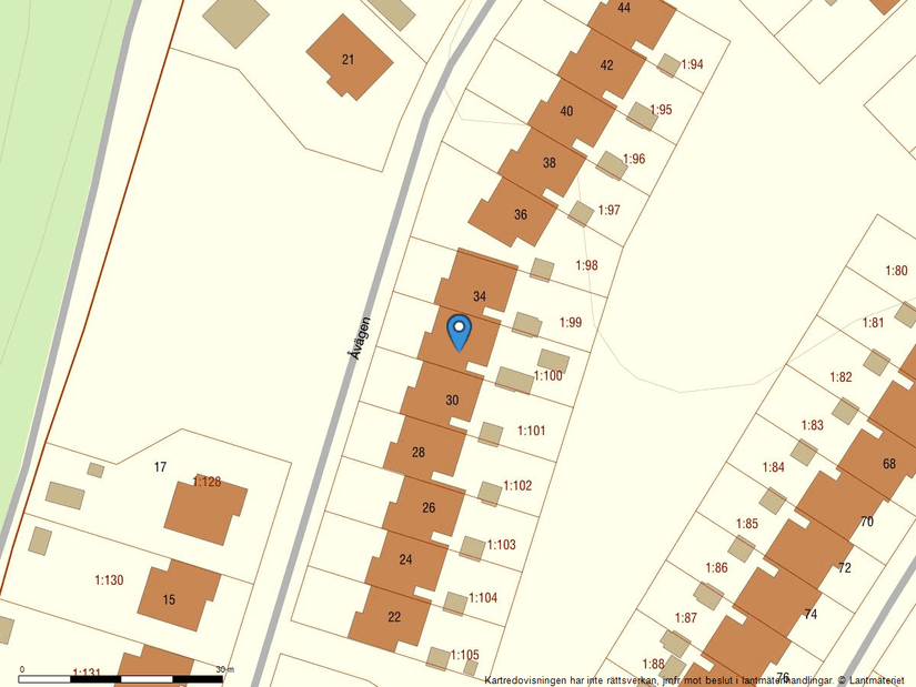 Villa, Radhus, Åvägen 32, Lidatorp, Nynäshamn