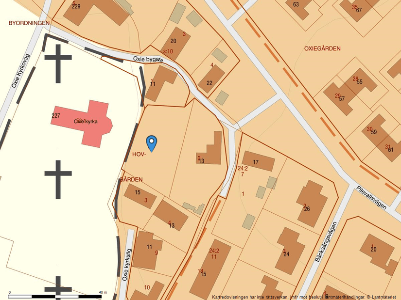 Tomt, Oxie bygata 13, Oxie, Malmö