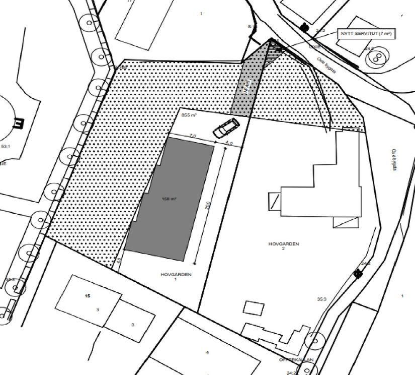 Tomt, Oxie bygata 13, Oxie, Malmö