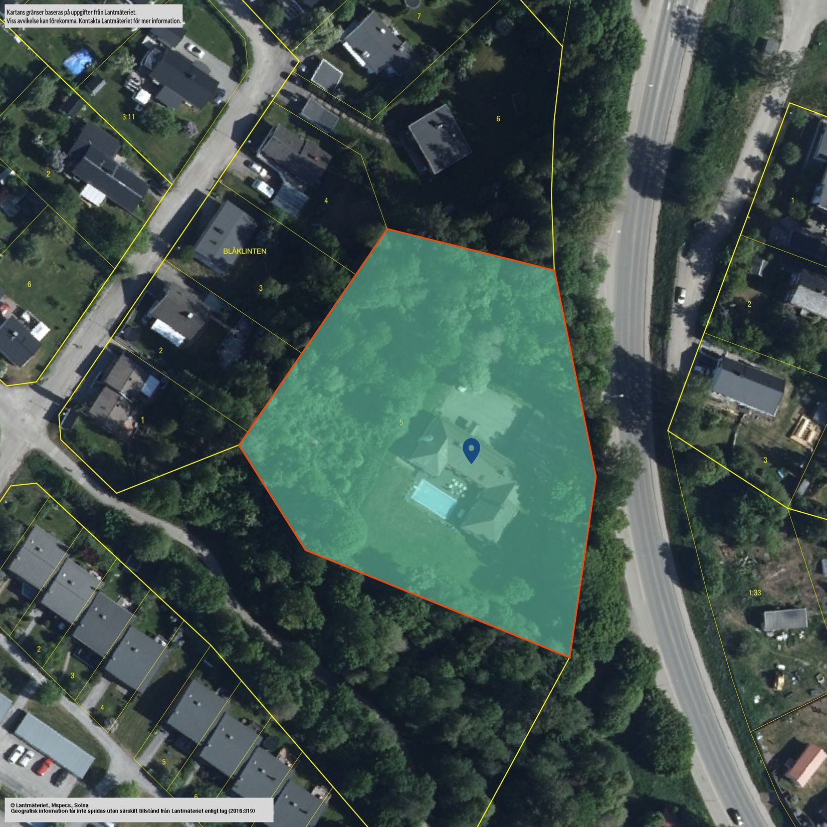 Villa, Granloholmsvägen 11, Sundsvall