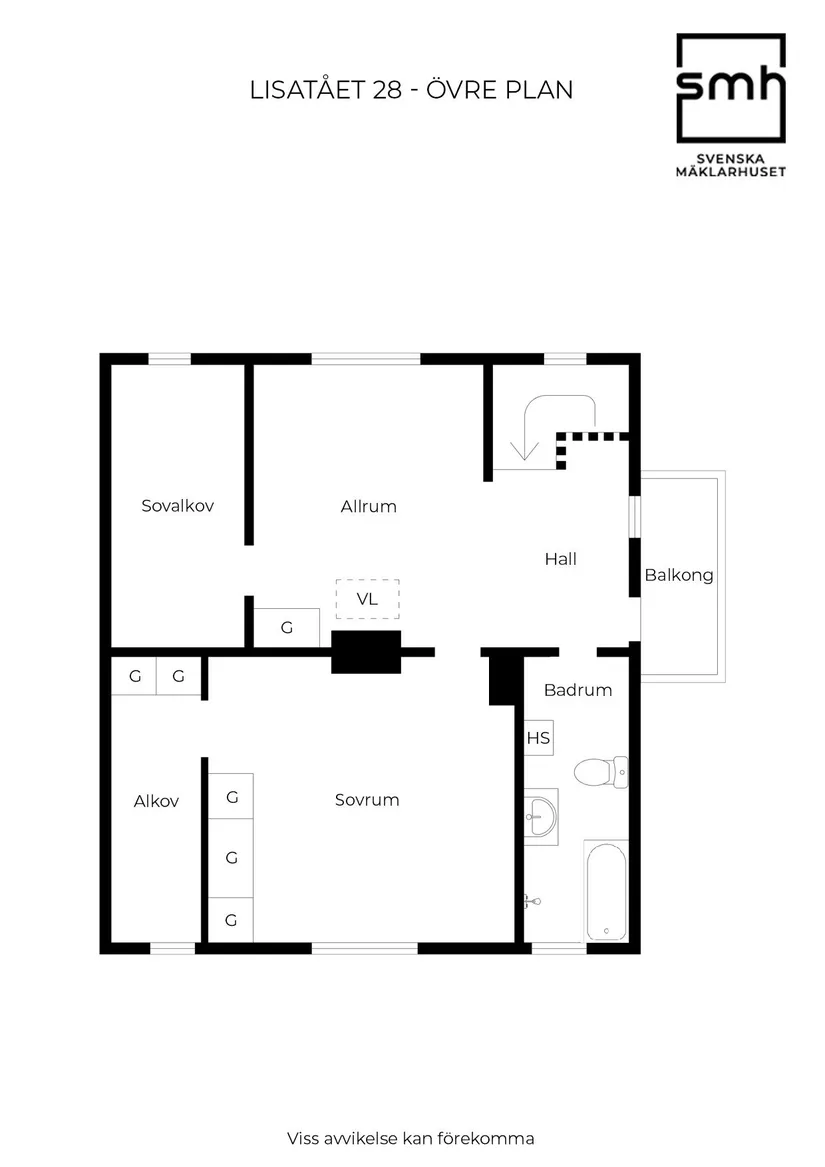 Villa, Lisatået 28, Västland, Sundsvall