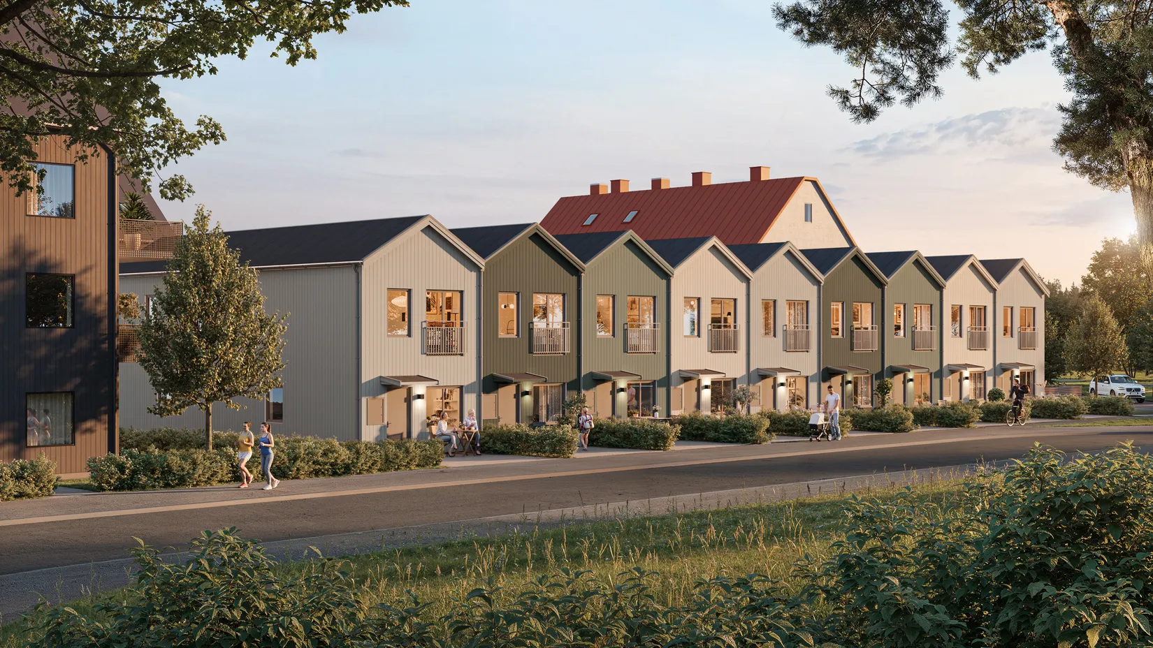 Radhus, Fotbollsgatan 20A, Kneippen, Norrköping