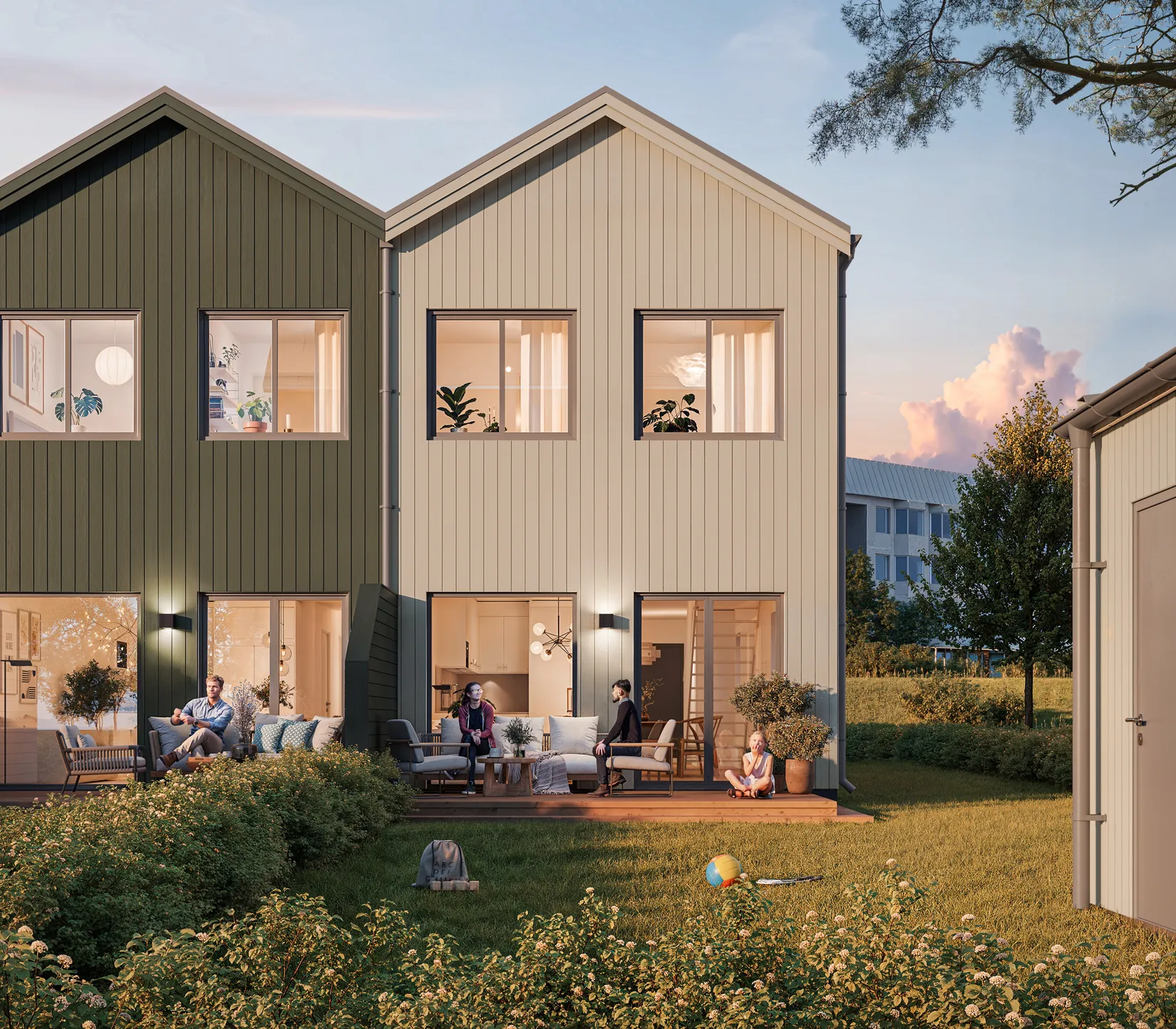 Radhus, Fotbollsgatan 20A, Kneippen, Norrköping