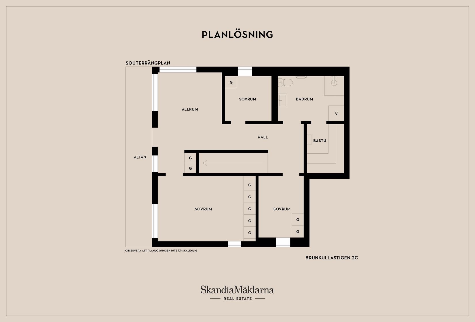 Villa, Brunkullastigen 2C, Storhogna, Dalvallen, Berg