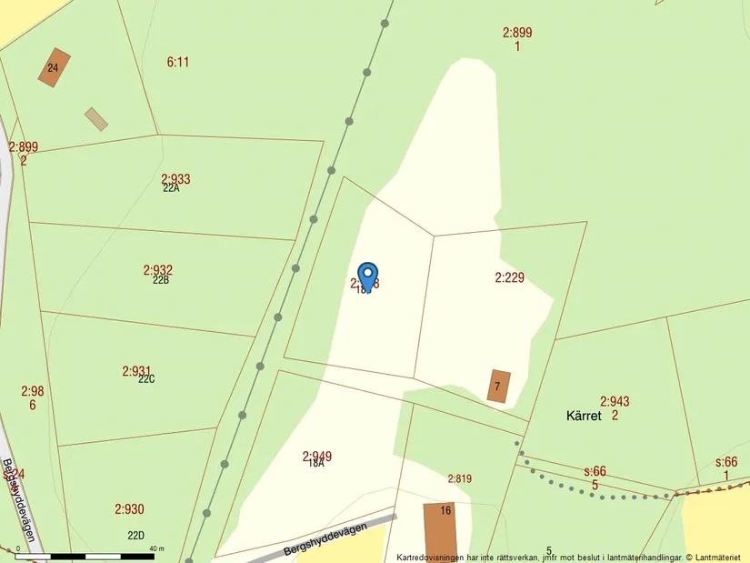 Tomt, Bergshyddevägen 18B, Blidö, Norrtälje