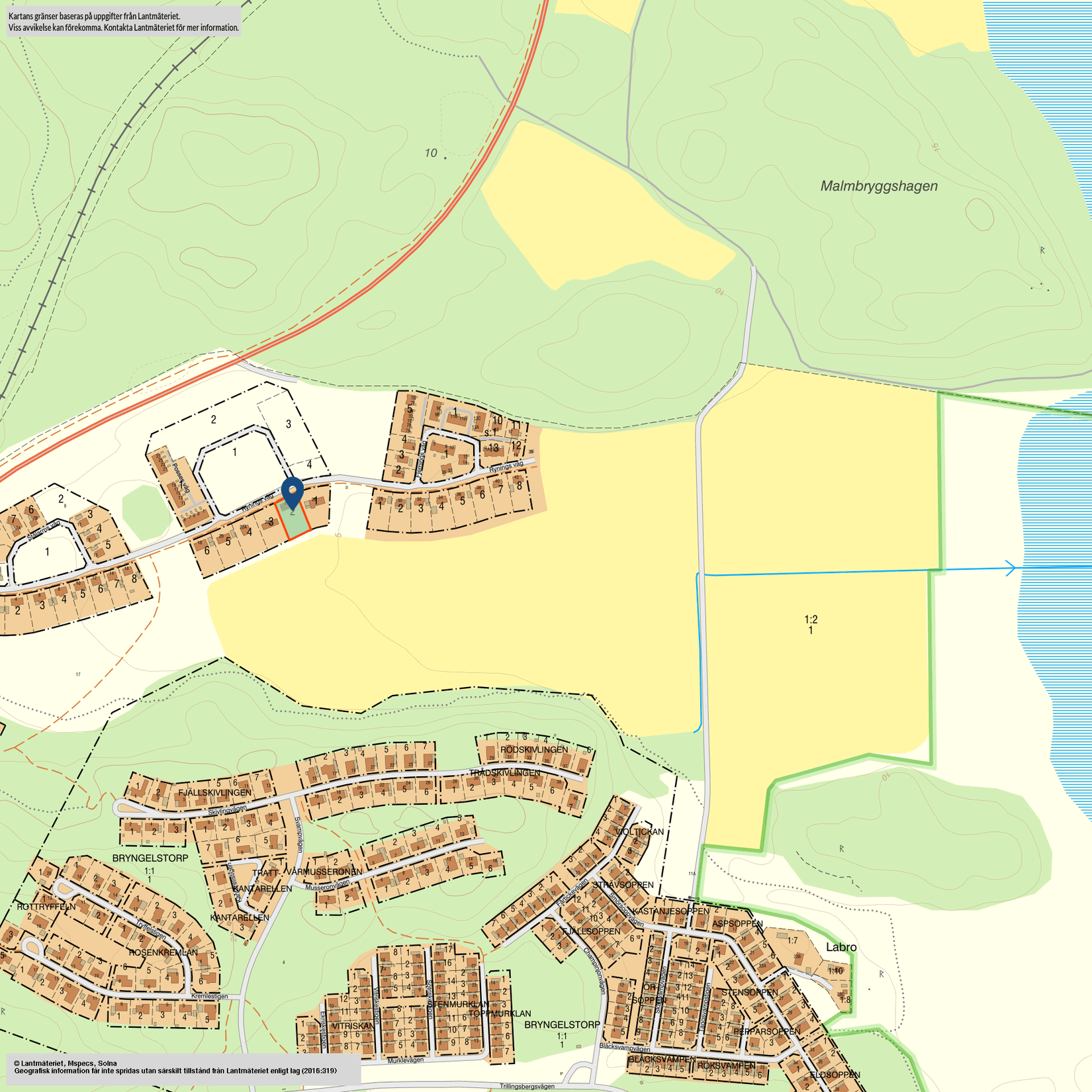 Villa, Rynings väg 24, Malmbryggshage, Nyköping