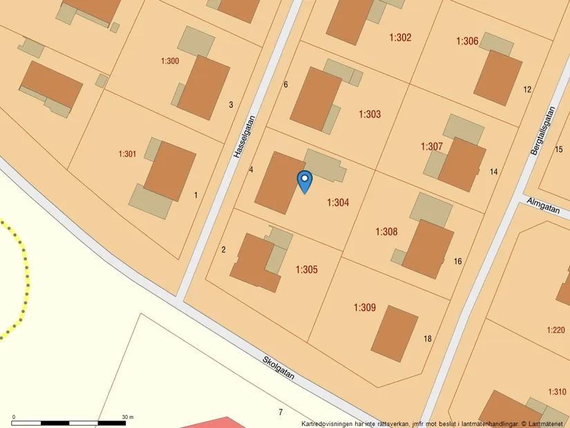 Villa, Hasselgatan 4, Gullbrandstorp, Halmstad