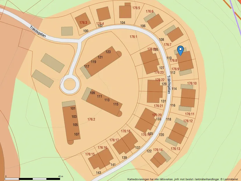 Villa, Radhus, Träkilsgatan 110, Björkekärr, Göteborg