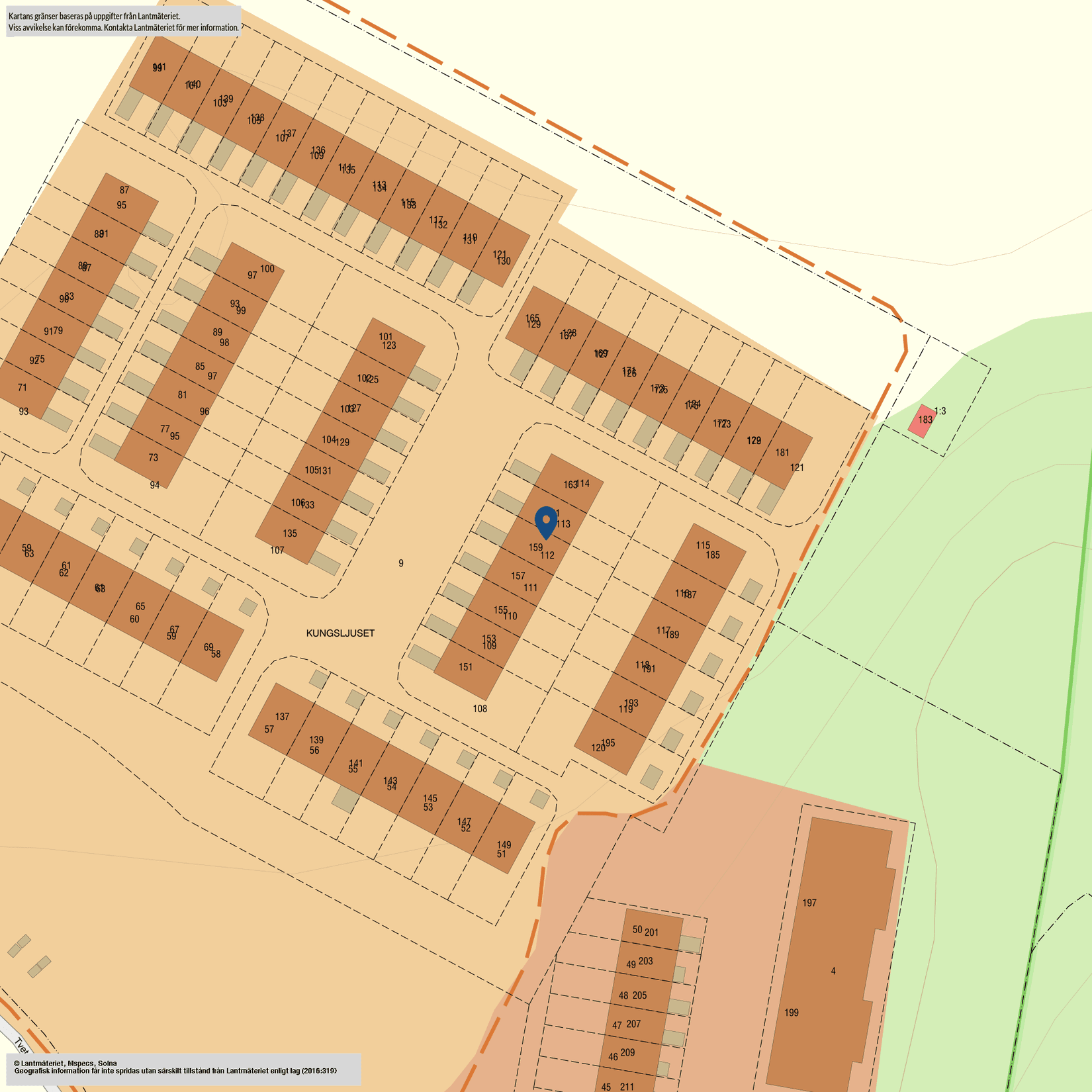 Radhus, Tvetgatan 159, Tveten, Kungälv