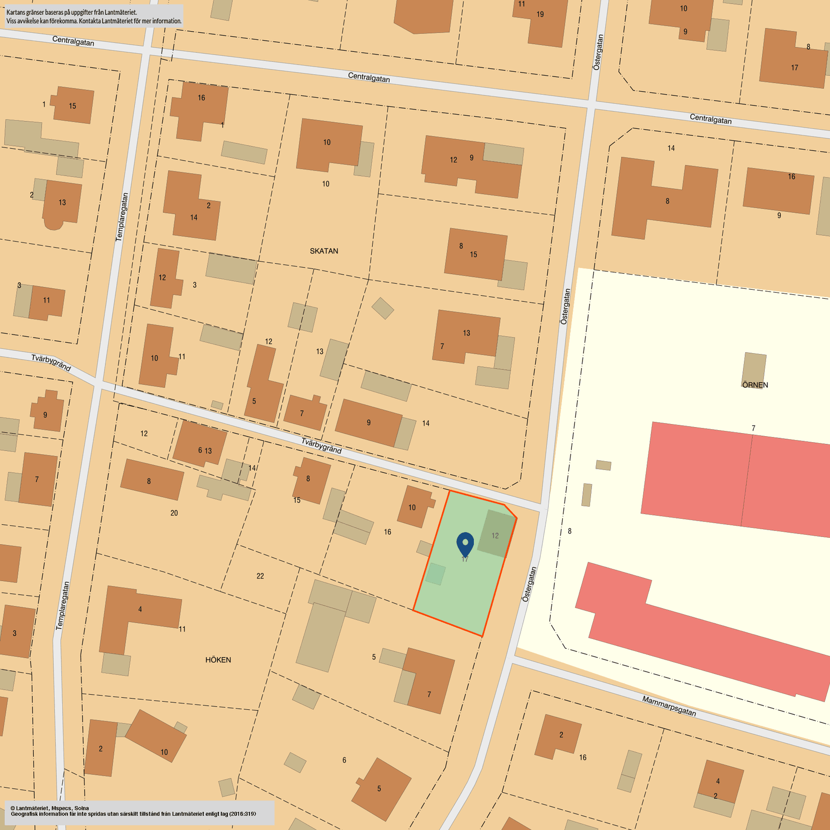 Villa, Tvärbygränd 12, Klippan