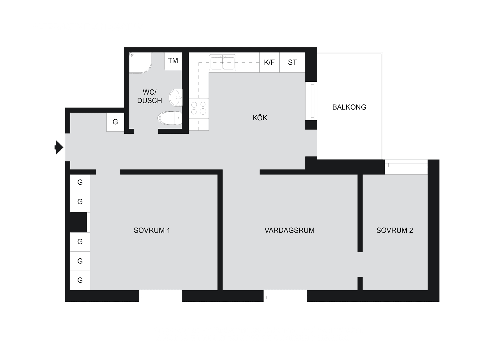 Bostadsrätt, Flygkårsvägen 23, vån 3, Hägernäs, Täby
