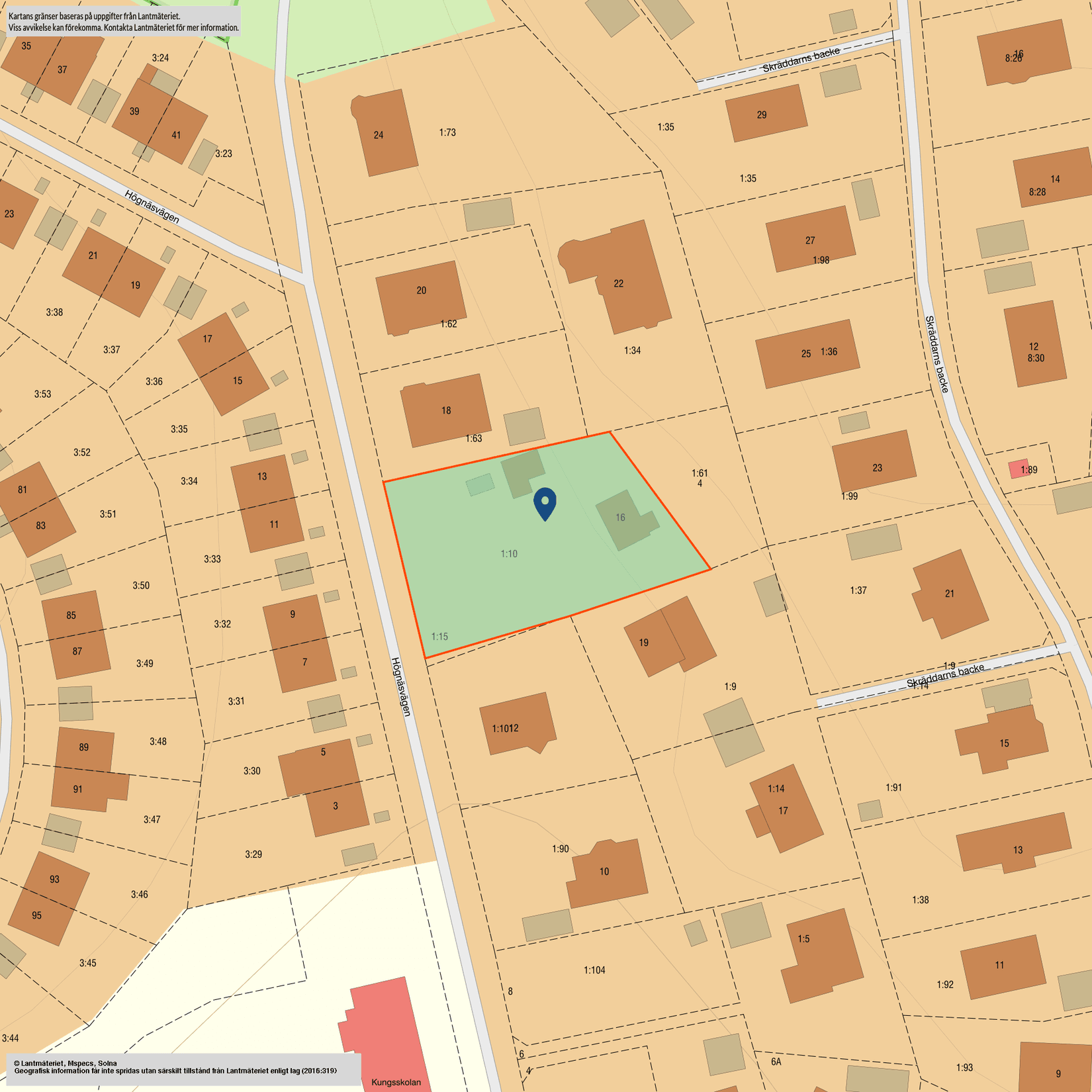 Villa, Högnäsvägen 16, Sylta, Upplands-Bro