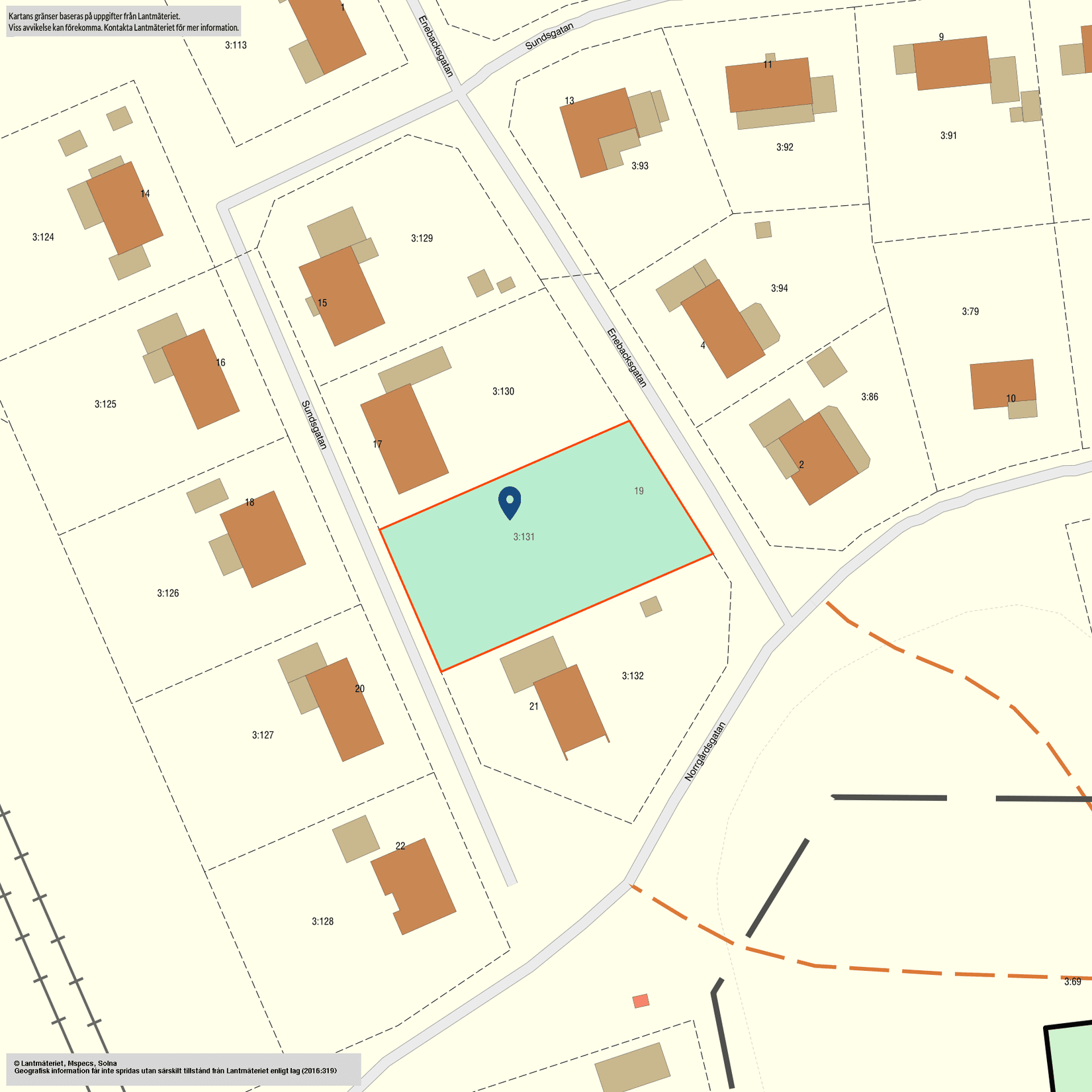 Tomt, Sundsgatan 19, Fågelsta, Motala