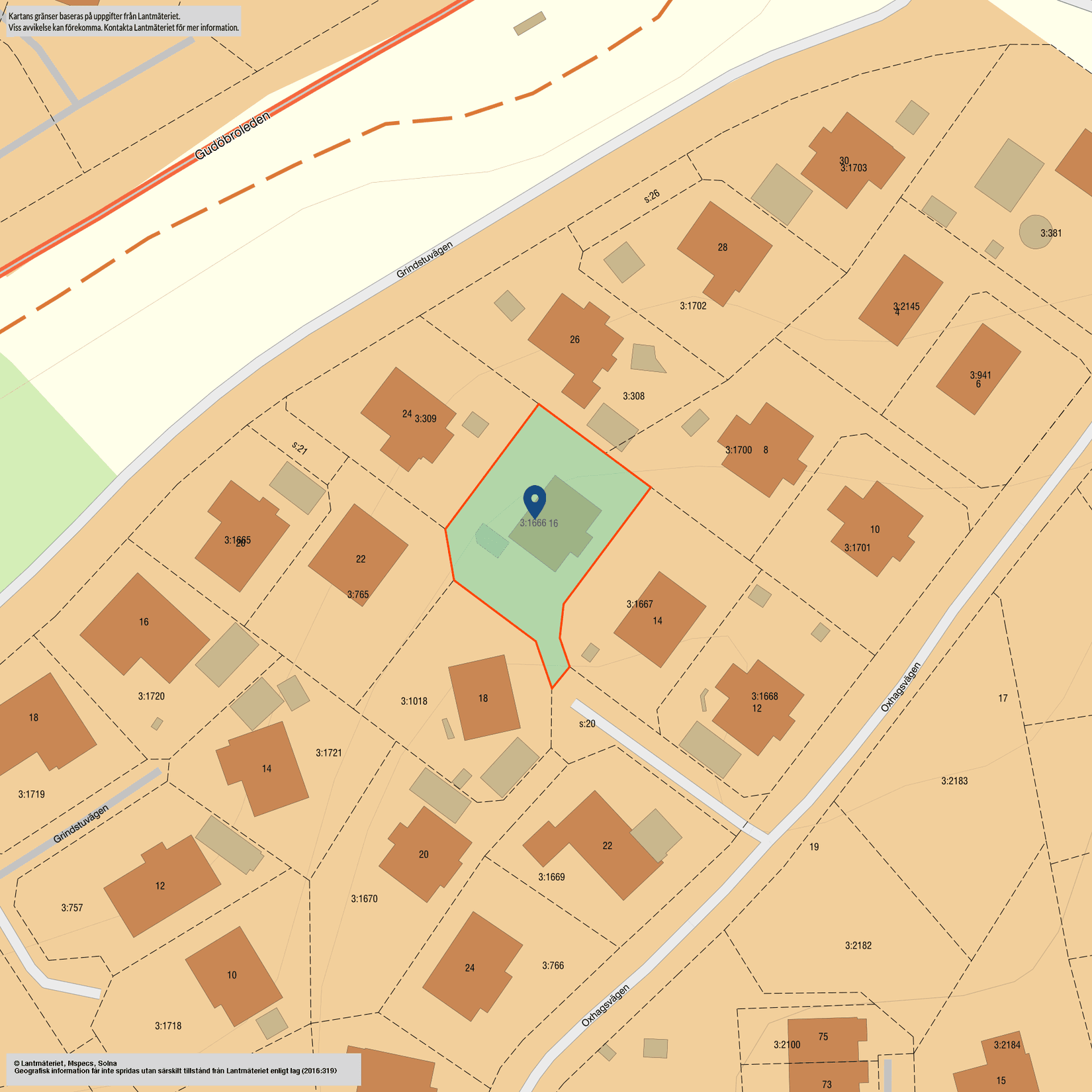 Villa, Oxhagsvägen 16, Lötkärr, Haninge