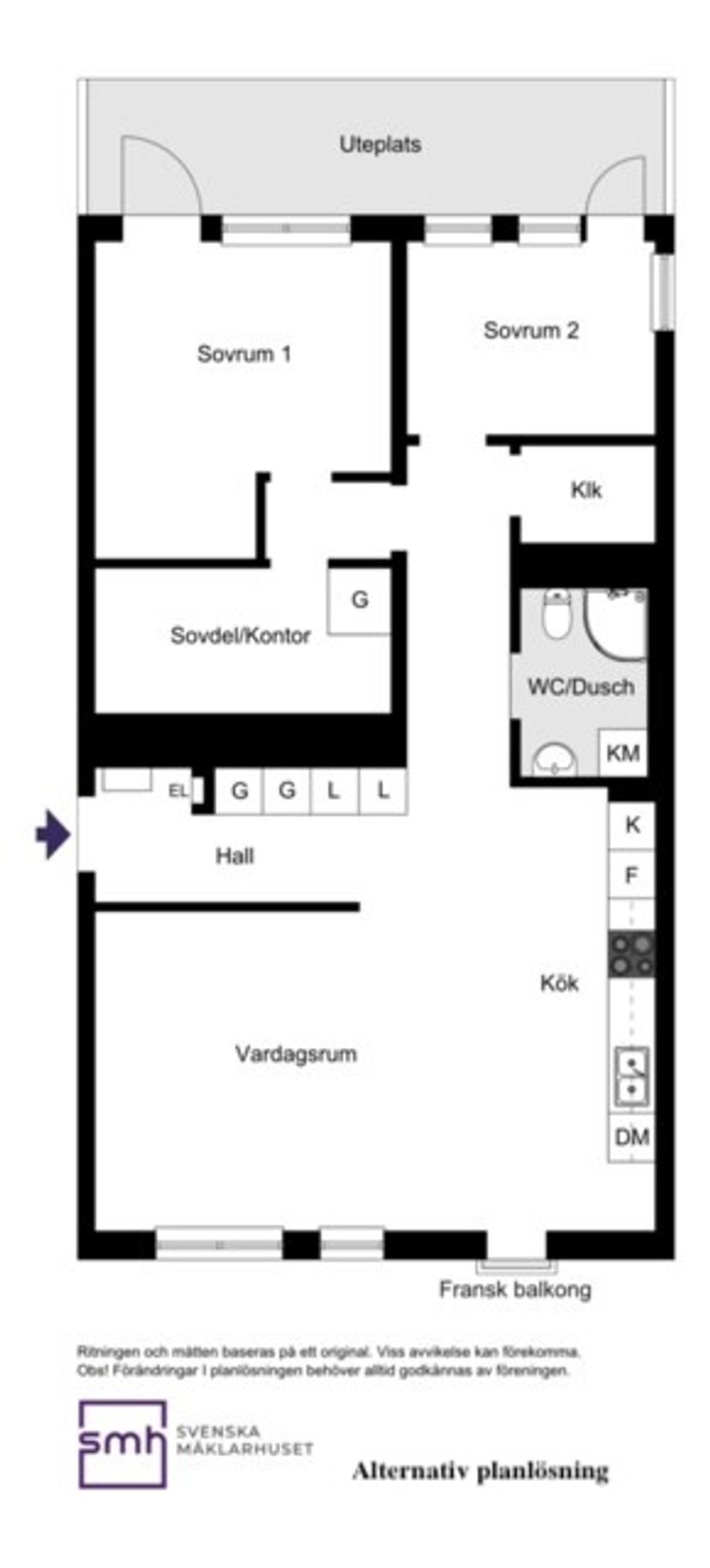 Bostadsrätt, Klädesvägen 34, Bromma / Brommaplan, Stockholm