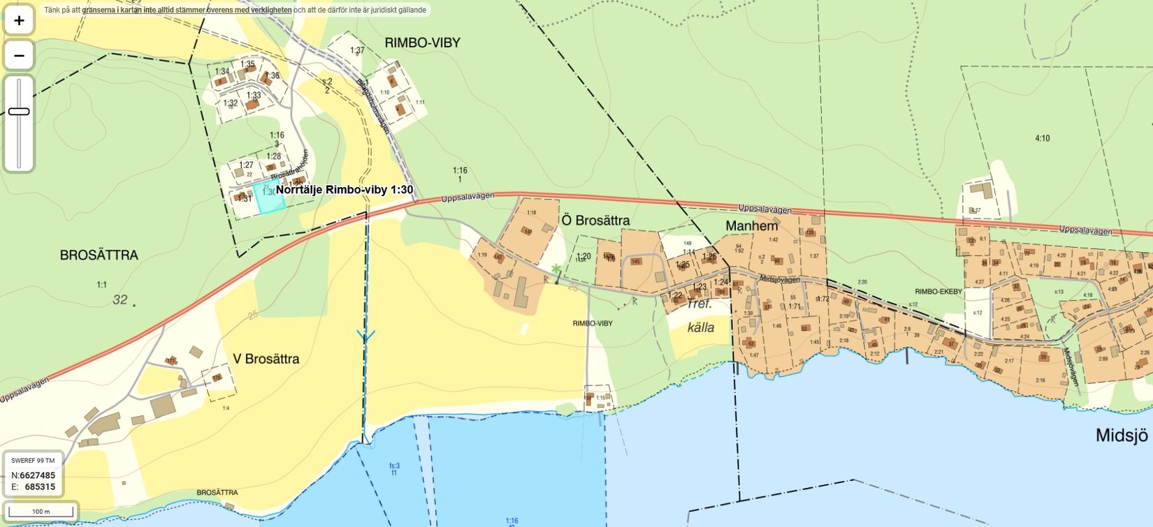 Tomt, Brosättrahöjden 23, Rimbo - Långsjön, Norrtälje