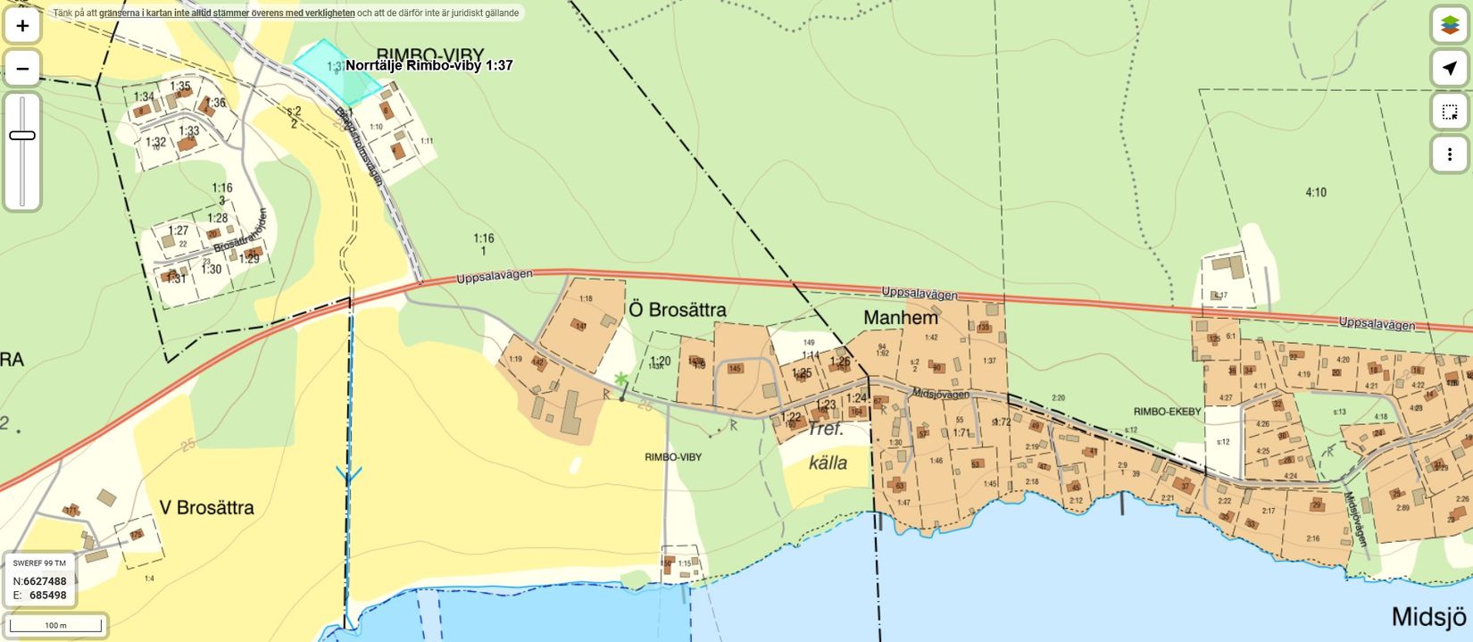 Tomt, Erlandsholmsvägen 8, Rimbo - Långsjön, Norrtälje