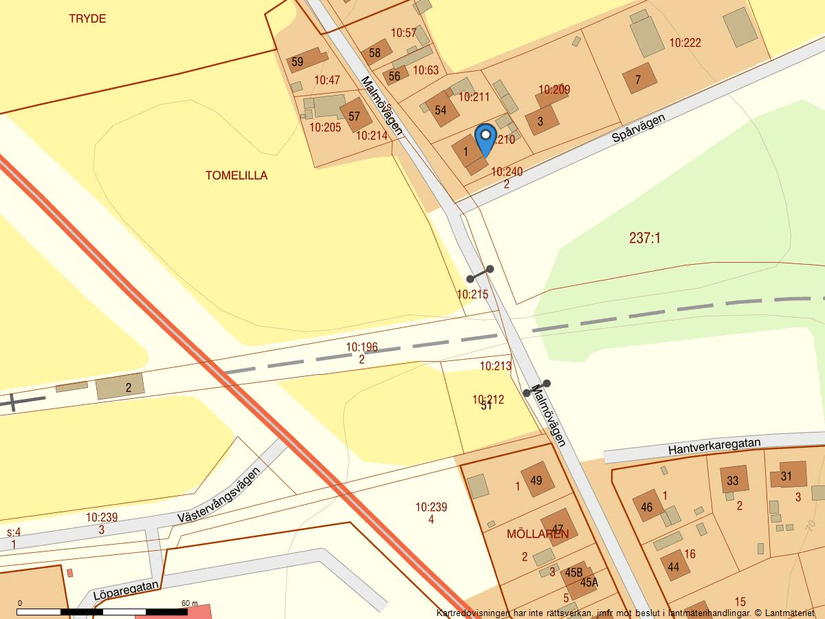 Villa, Spårvägen 1, Tomelilla