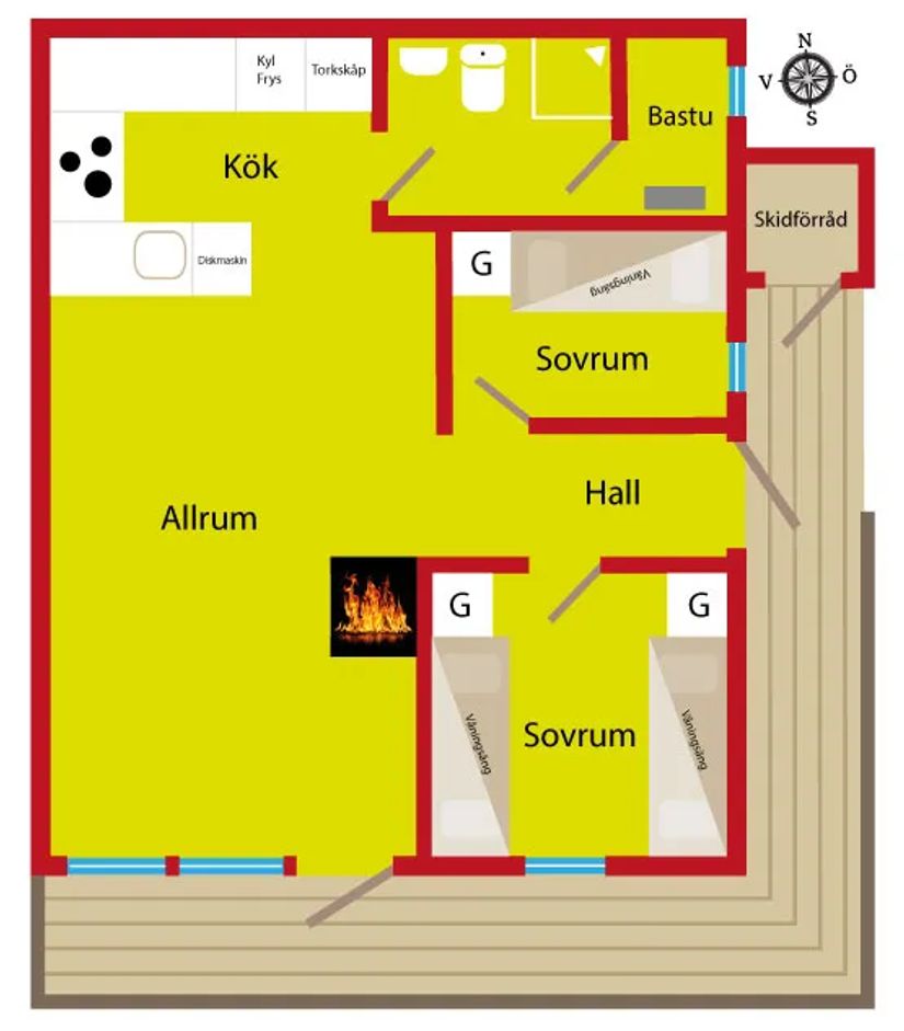 Bostadsrätt, Belwobyn vecka 3, 17 och 36, Belwobyn, Åre