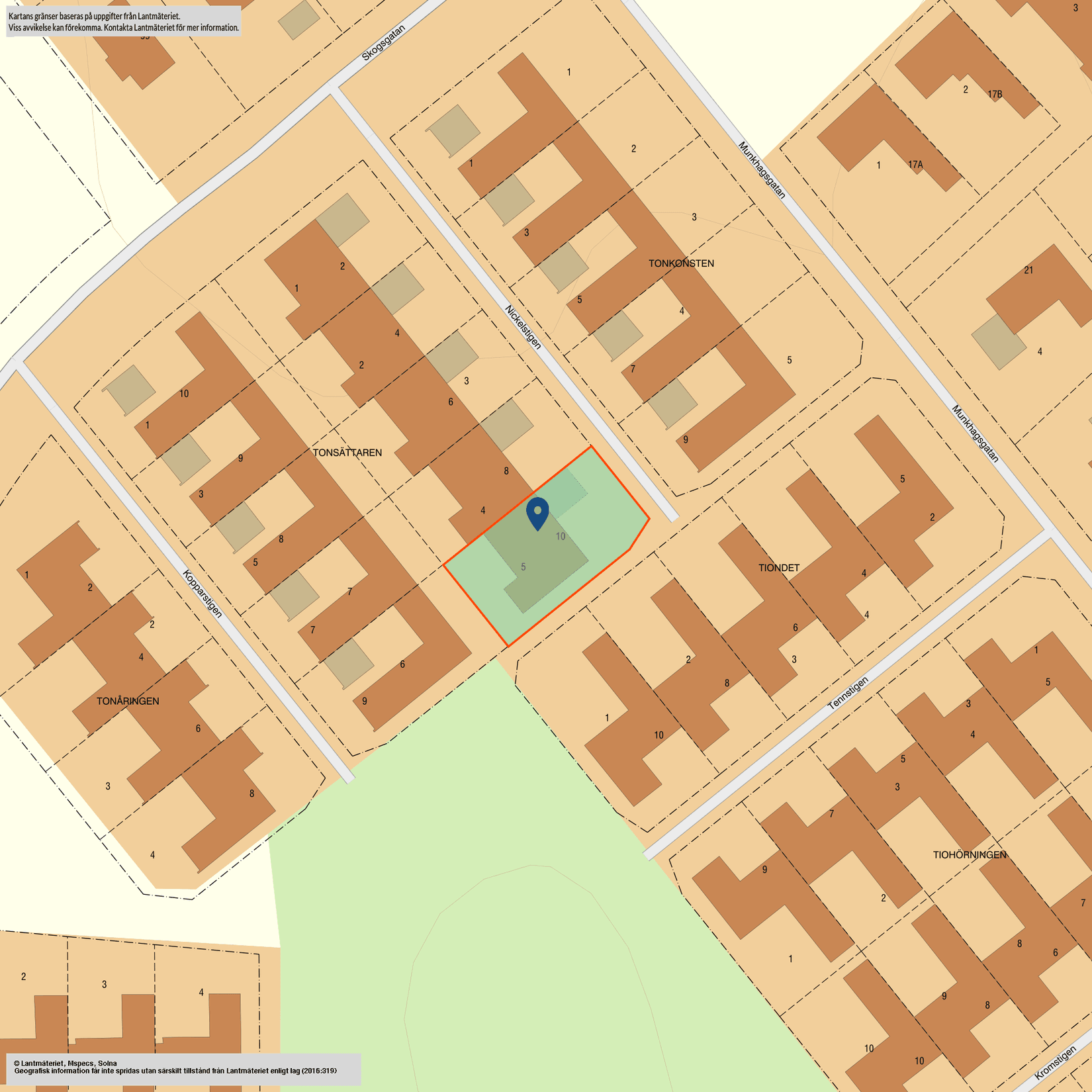 Radhus, Nickelstigen 10, Duvkullen, Linköping