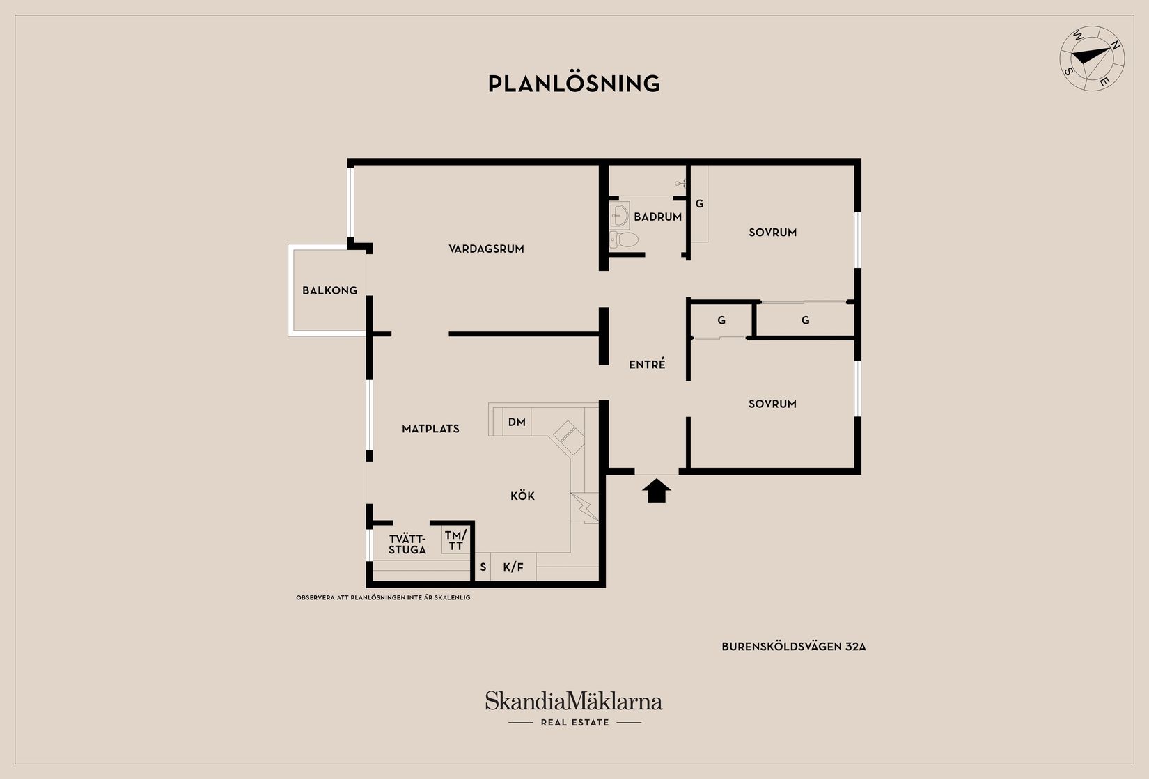 Bostadsrätt, Burensköldsvägen 32A, Mjölby