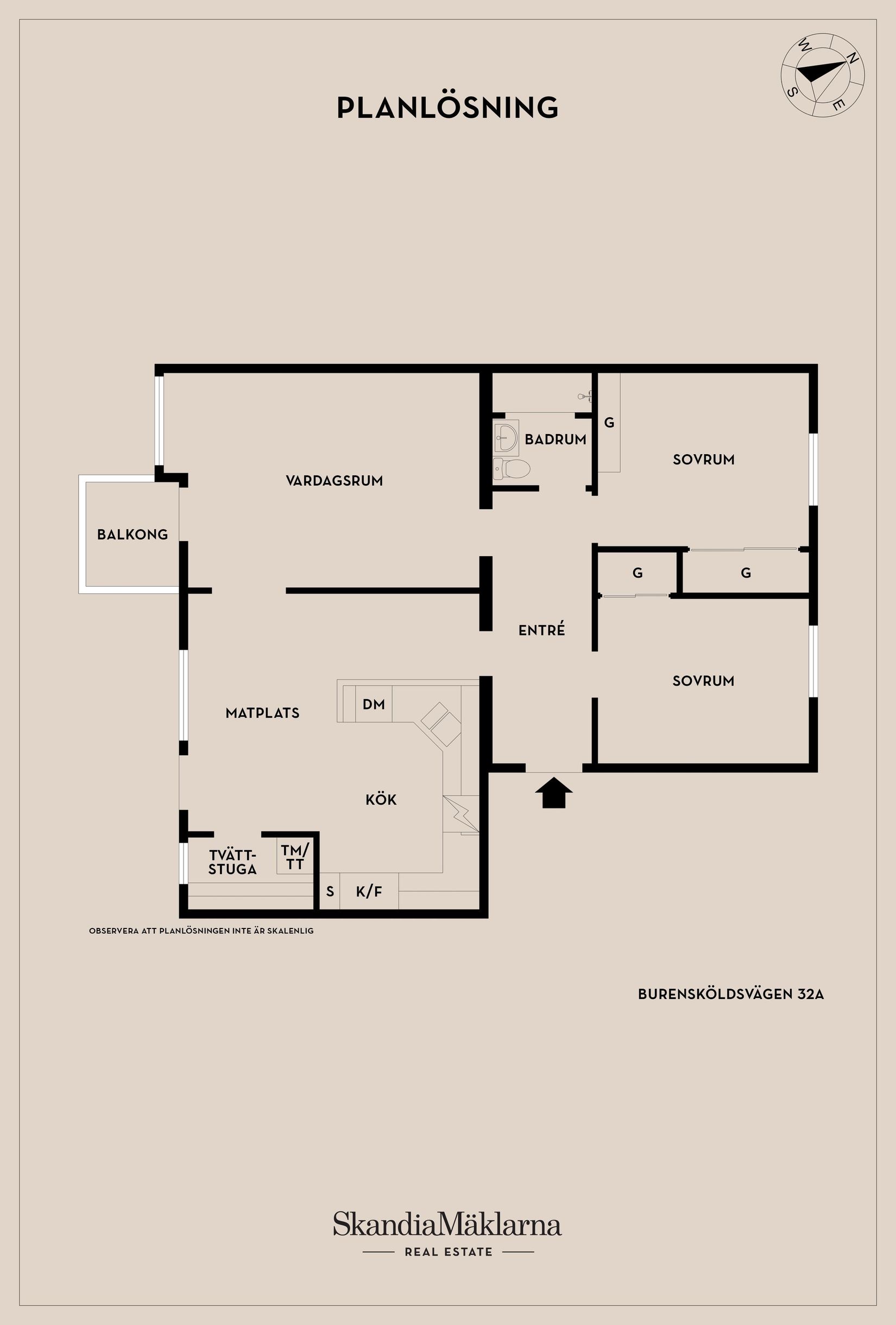Bostadsrätt, Burensköldsvägen 32A, Mjölby