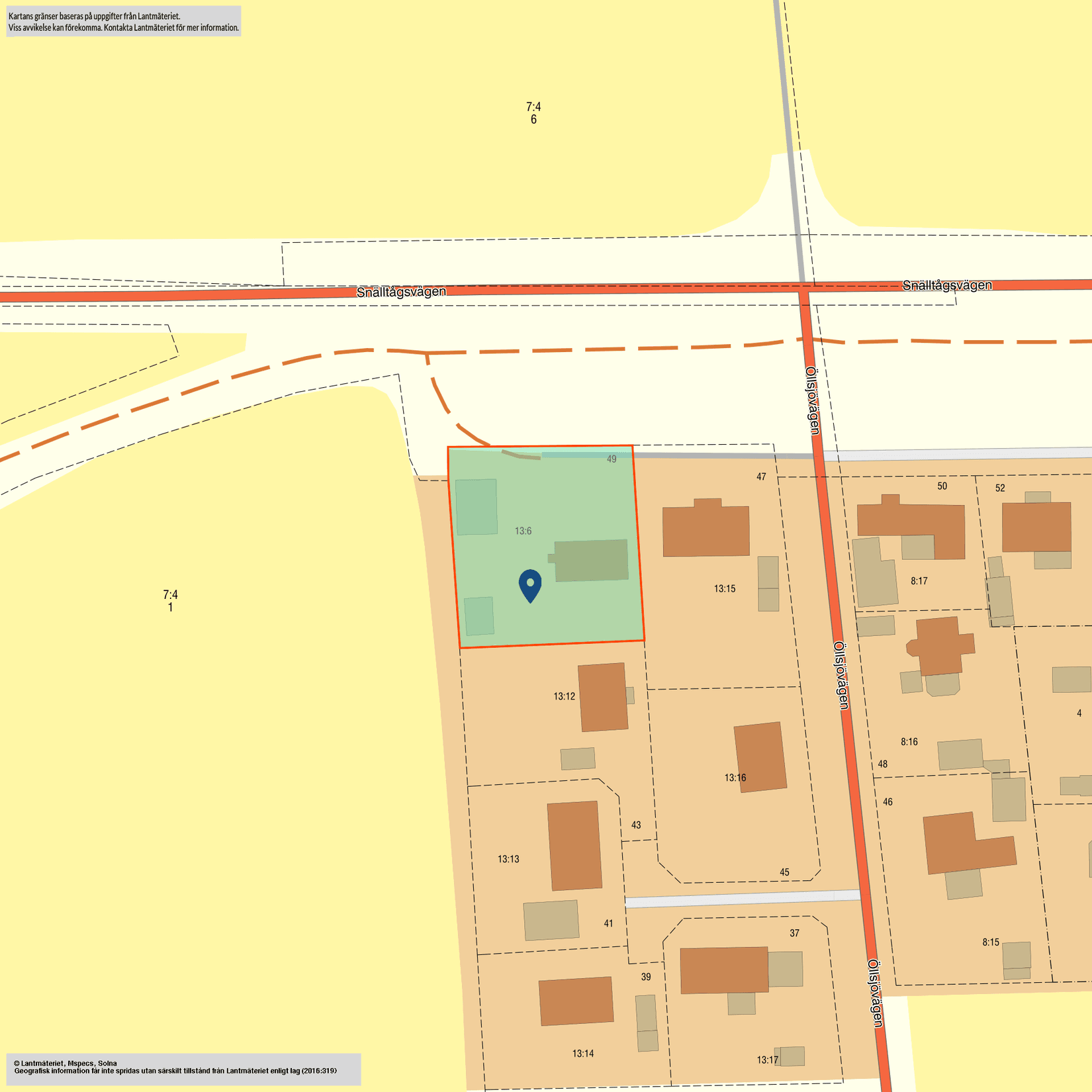 Villa, Öllsjövägen 49, Öllsjö, Kristianstad