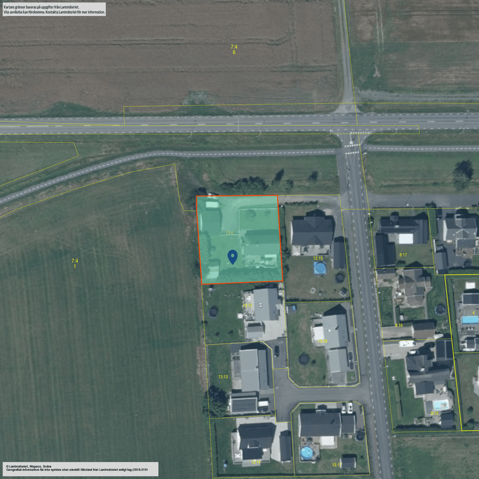 Villa, Öllsjövägen 49, Öllsjö, Kristianstad