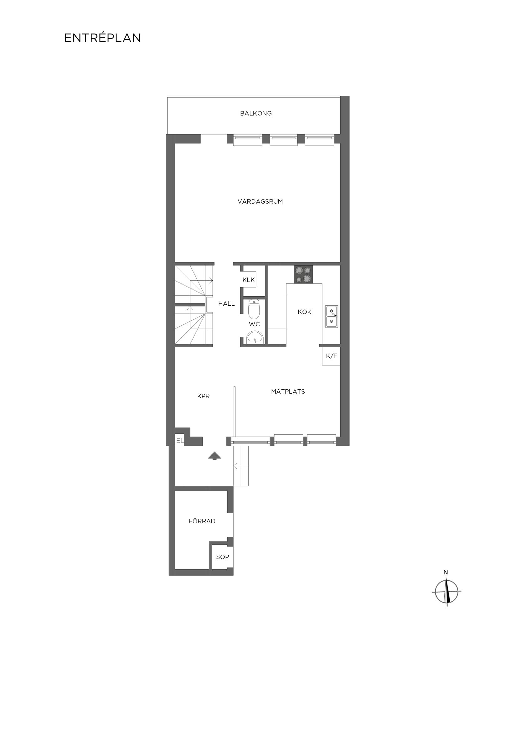 Villa, Radhus, Kalkstigen 8, Lillsjön, Upplands-Bro