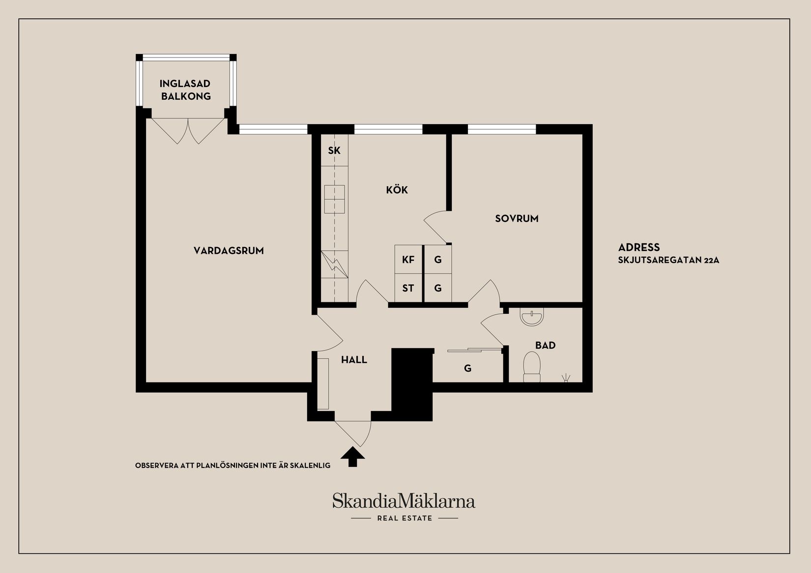 Bostadsrätt, Skjutsaregatan 22A, Centralt Öster, Nyköping
