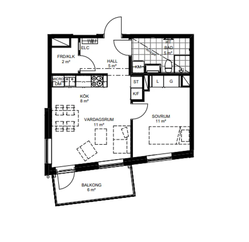 Bostadsrätt, Tyska Bottens Väg 37D C-1202, Nockebyhov, Stockholm