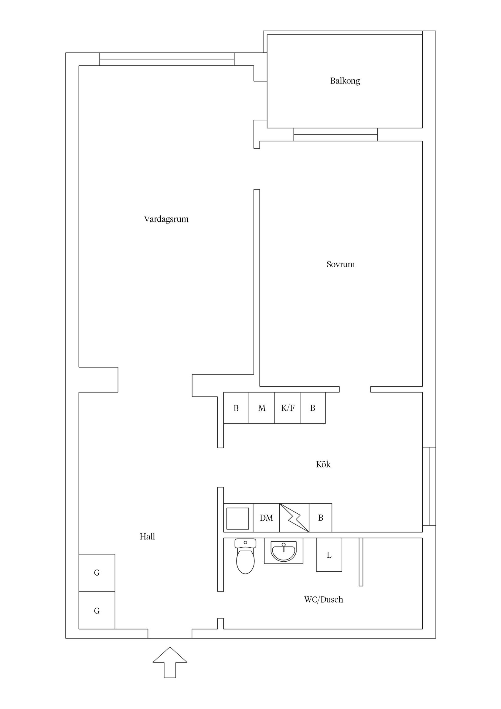 Bostadsrätt, Djurängsvägen 43B, Djurängen, Kalmar