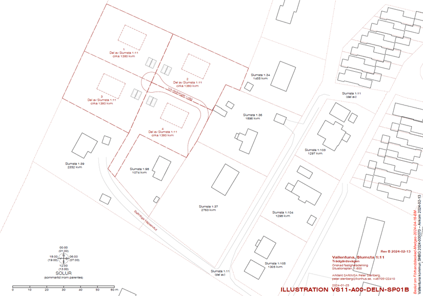 Tomt, SLUMSTA 1:11 - Tomt 1, Lindholmen, Vallentuna