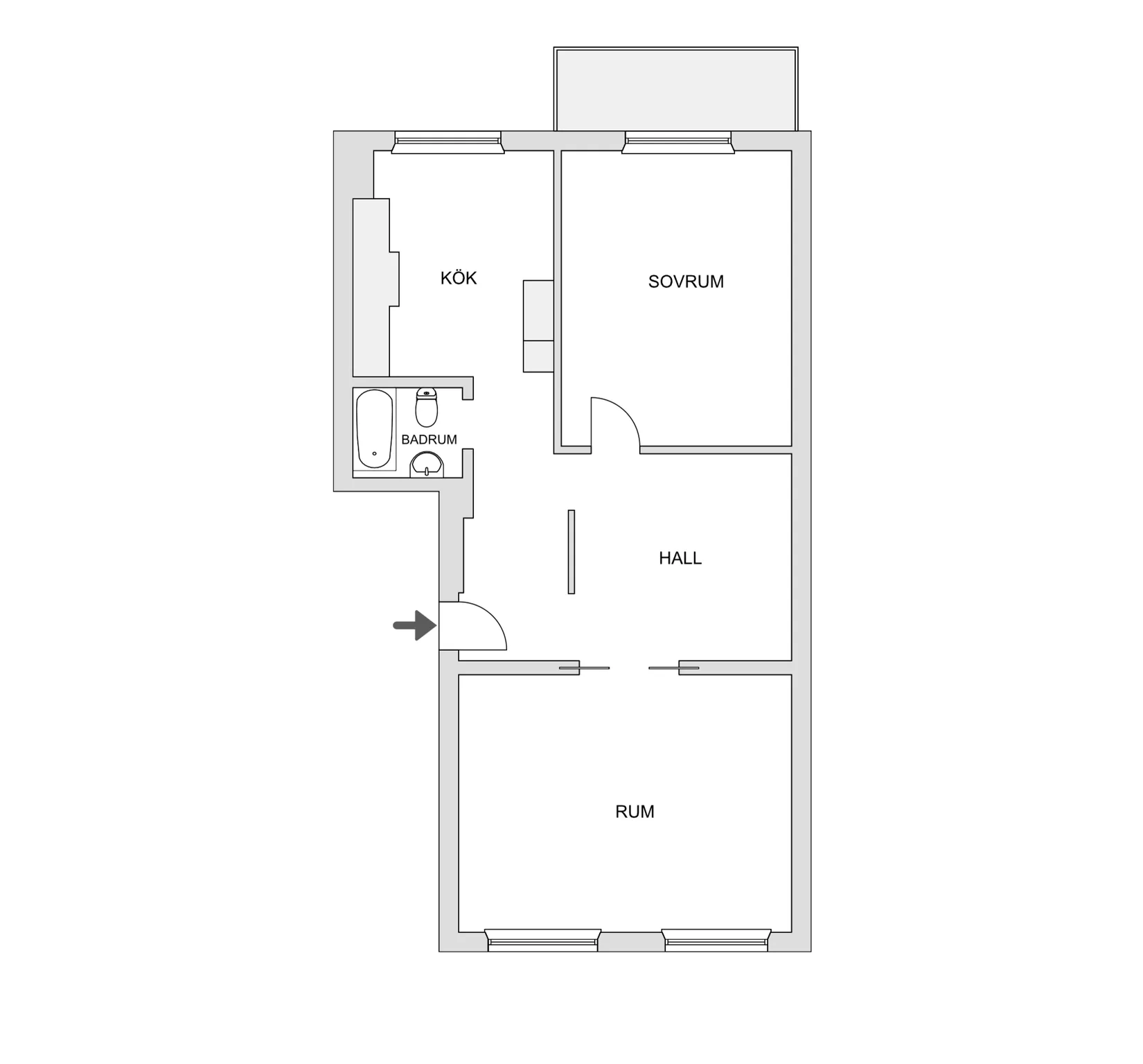 Bostadsrätt, Norrbölegatan 52B, Norrböle, Skellefteå