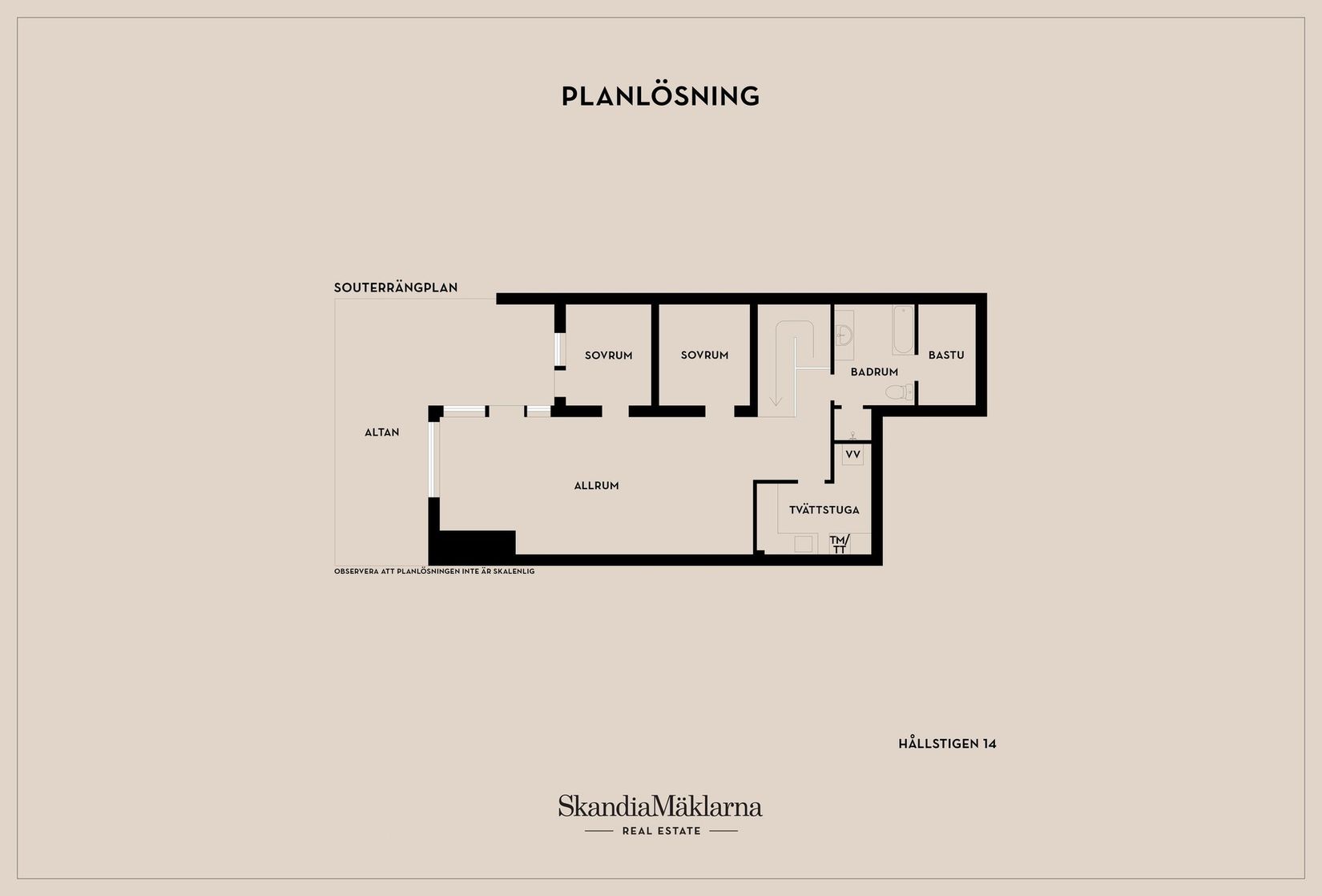Radhus, Hållstigen 14, Trollbäcken, Tyresö