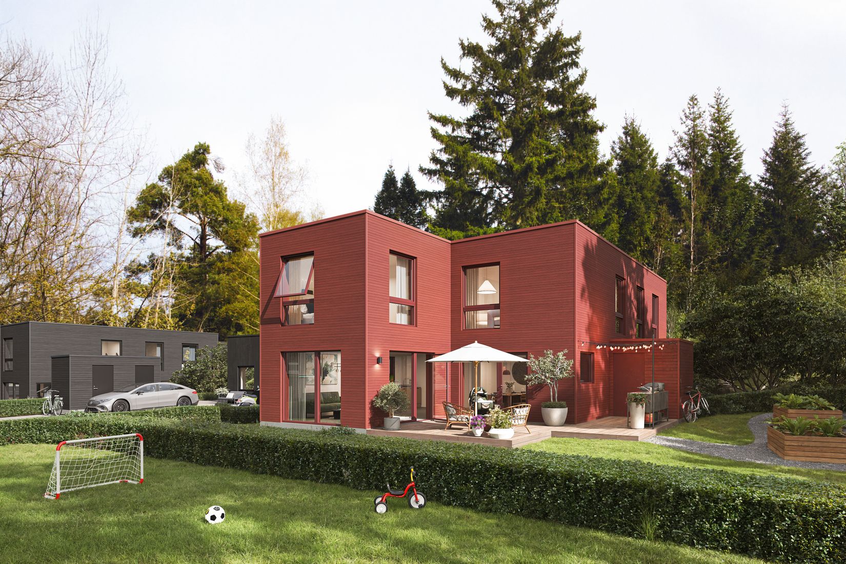 Radhus, Persvägen, Gustavsvik, Nacka