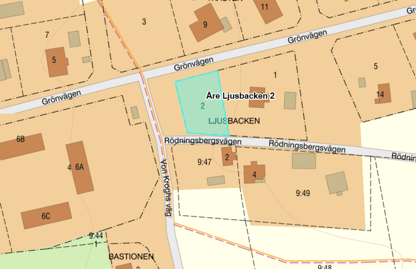 Tomt, Grönvägen 8, Järpen, Åre