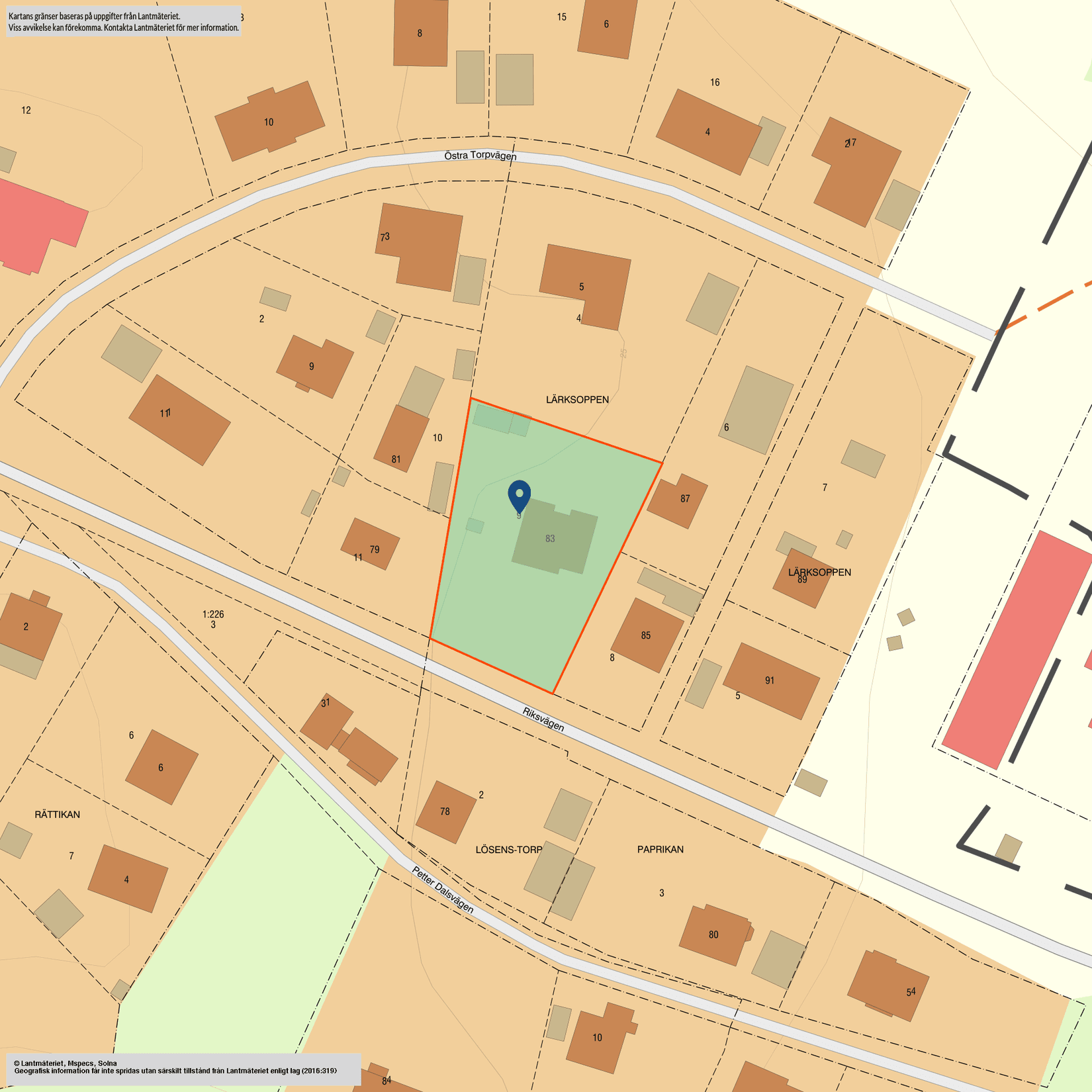 Villa, Riksvägen 83, Lyckeby, Östra Torp, Karlskrona