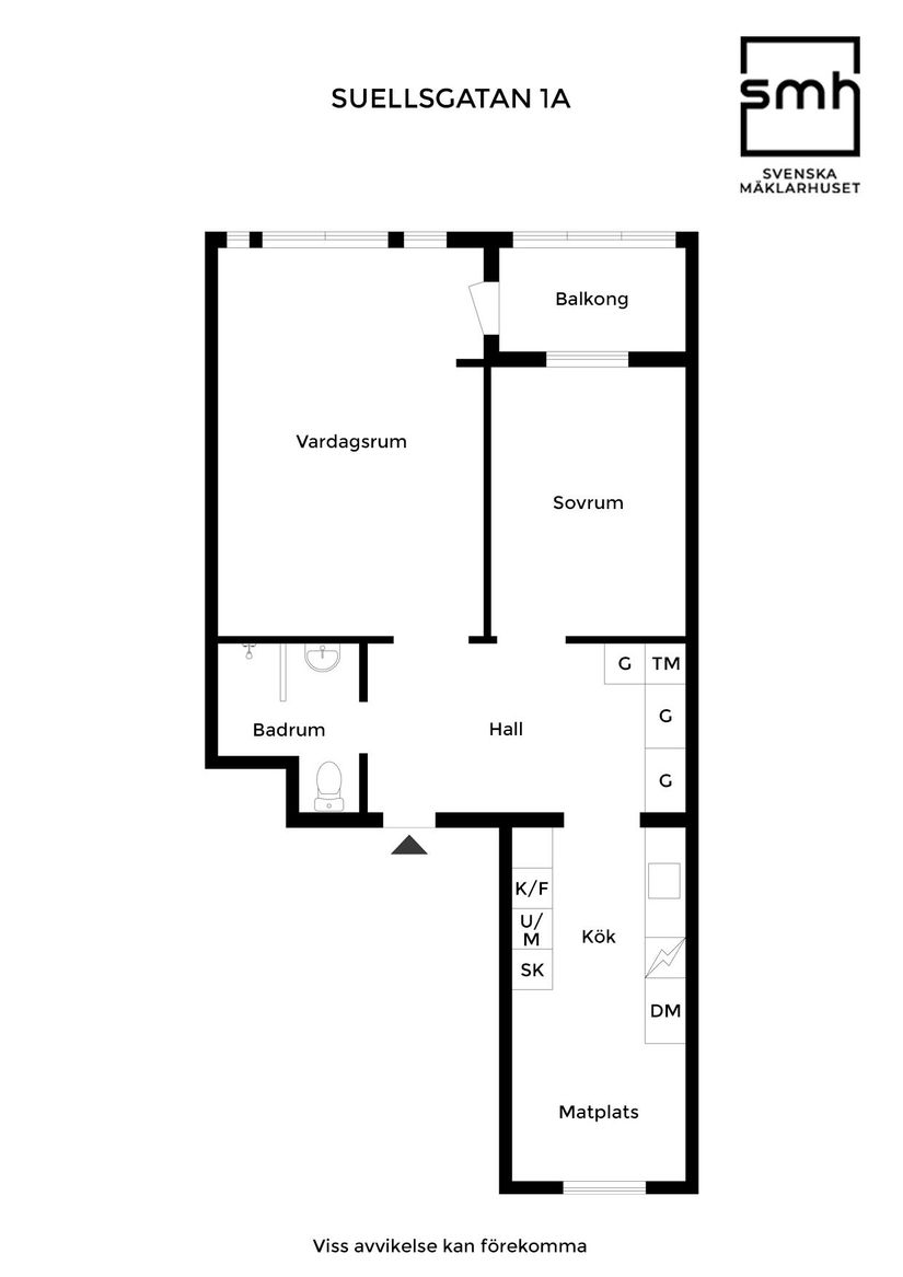 Bostadsrätt, Suellsgatan 1A, Väster, Landskrona