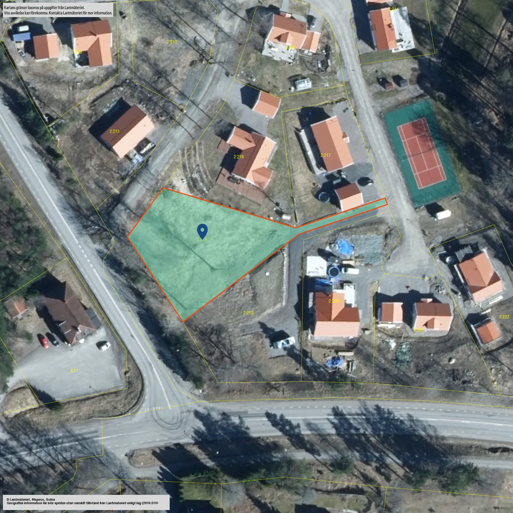 Tomt, Von Berchners väg 2, Stavjsö, Nyköping