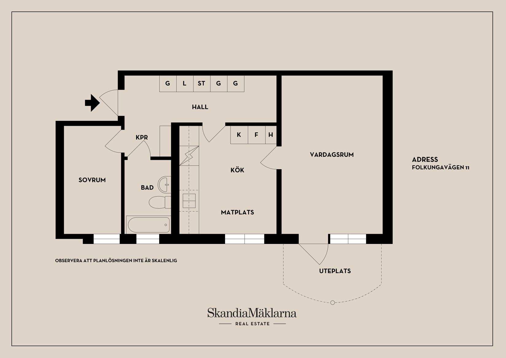 Bostadsrätt, Folkungavägen 11, Centralt Väster, Nyköping