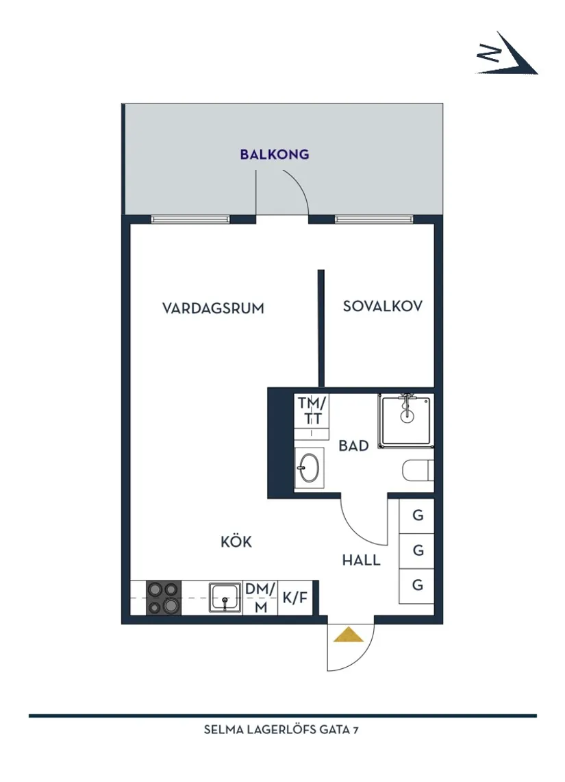 Bostadsrätt, Selma Lagerlöfs gata 7, Centralt, Kungälv