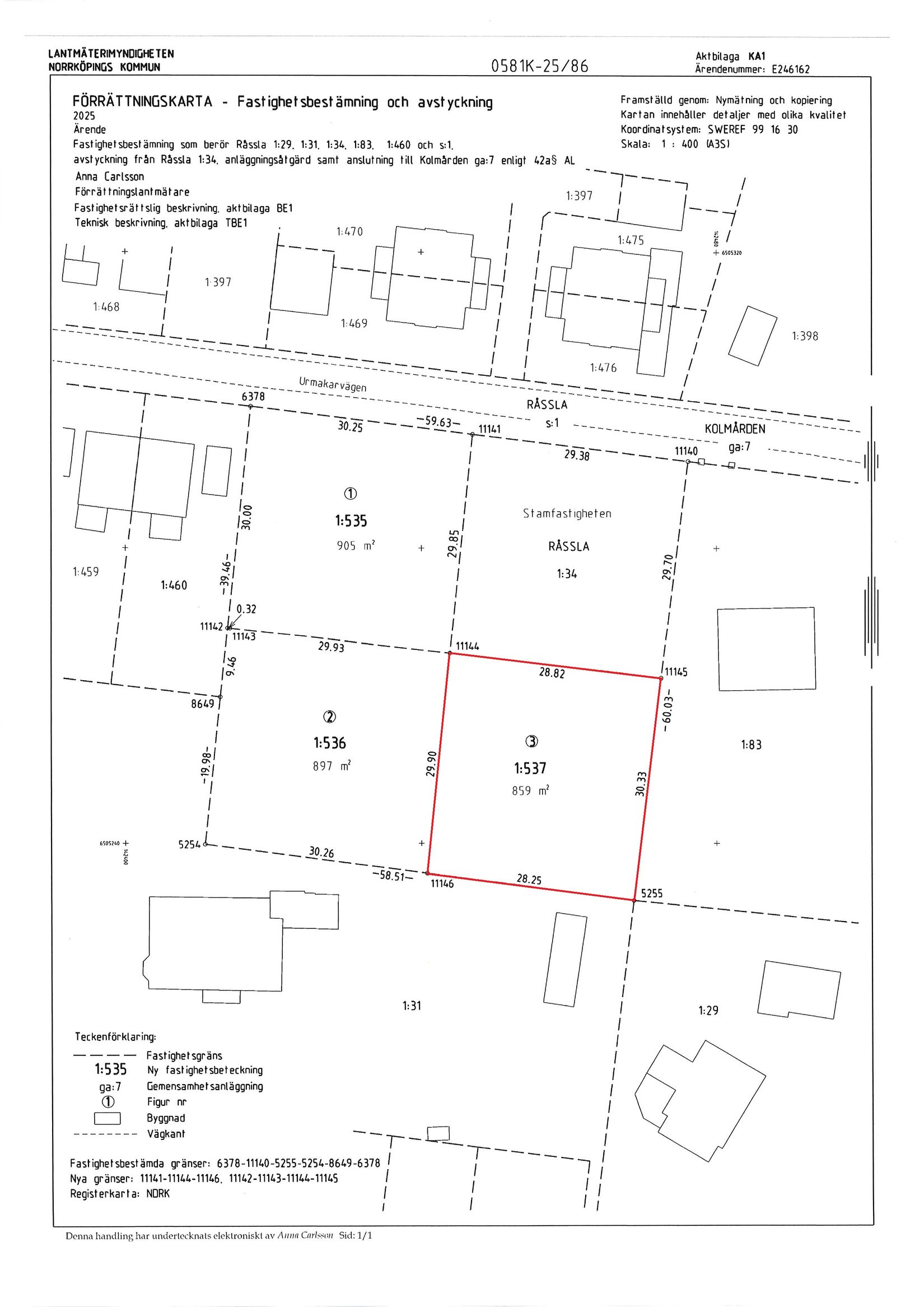 Tomt, Urmakarvägen 5, Krokek, Norrköping